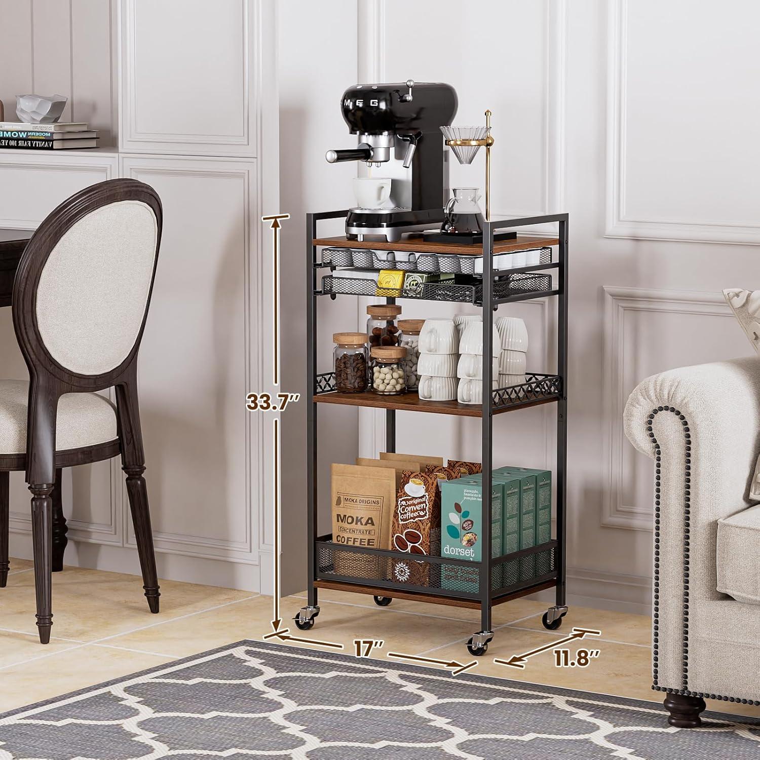 Organizador de Café Plaviya con Ruedas y 5 Niveles para K Cup