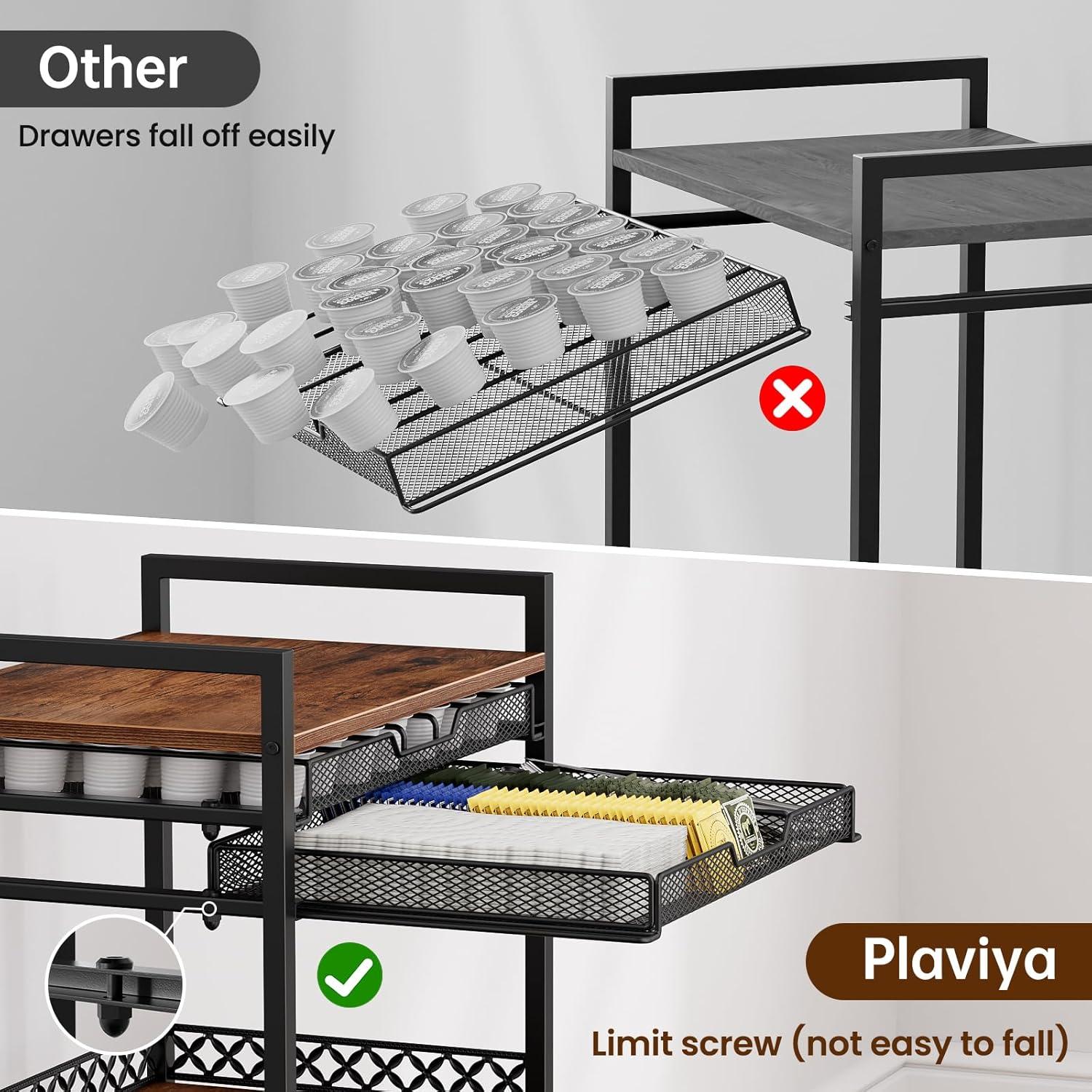 Organizador de Café Plaviya con Ruedas y 5 Niveles para K Cup