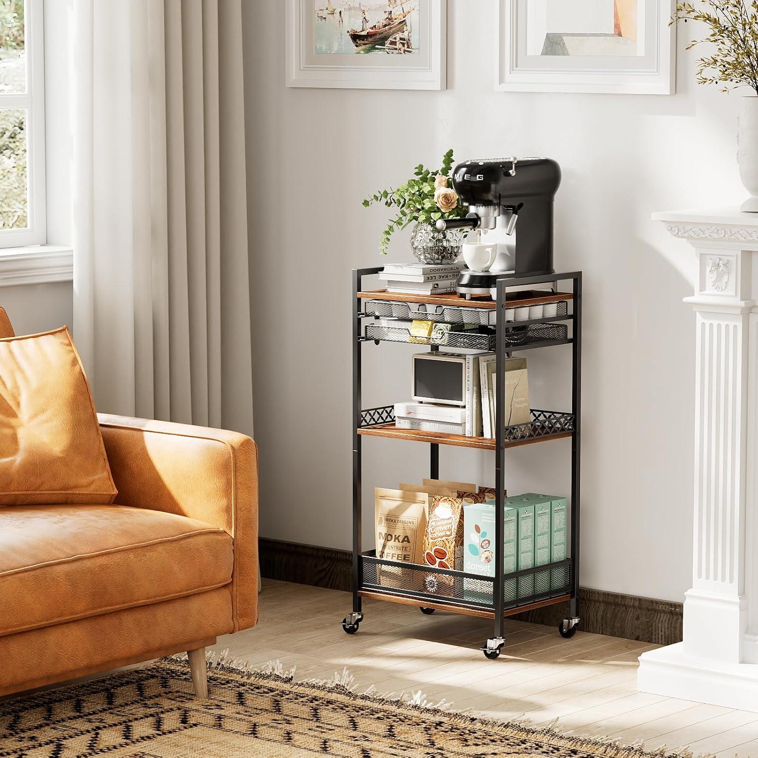 Organizador de Café Plaviya con Ruedas y 5 Niveles para K Cup