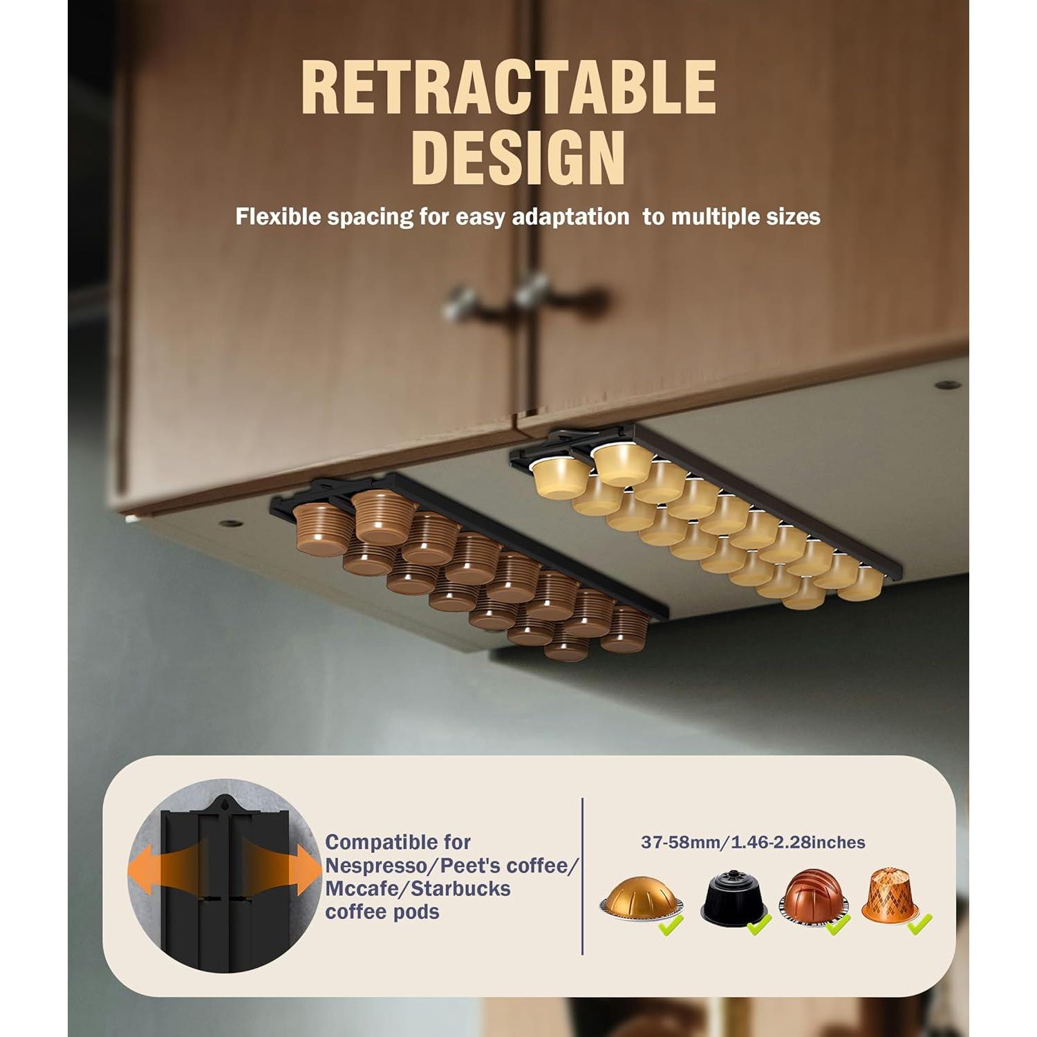 Soporte para Cápsulas de Café Neepanda Negro 2 Paquete