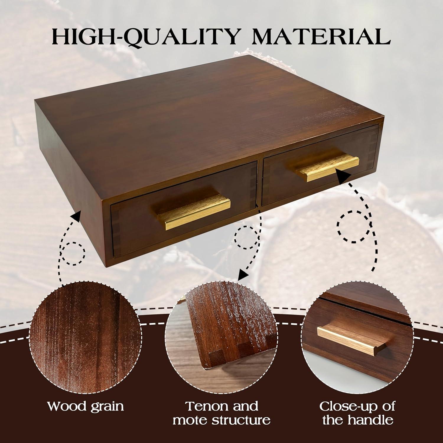 Caja de Almacenamiento de Cápsulas de Café Zoifada - Madera Azul, 39x28.5x8.5 cm