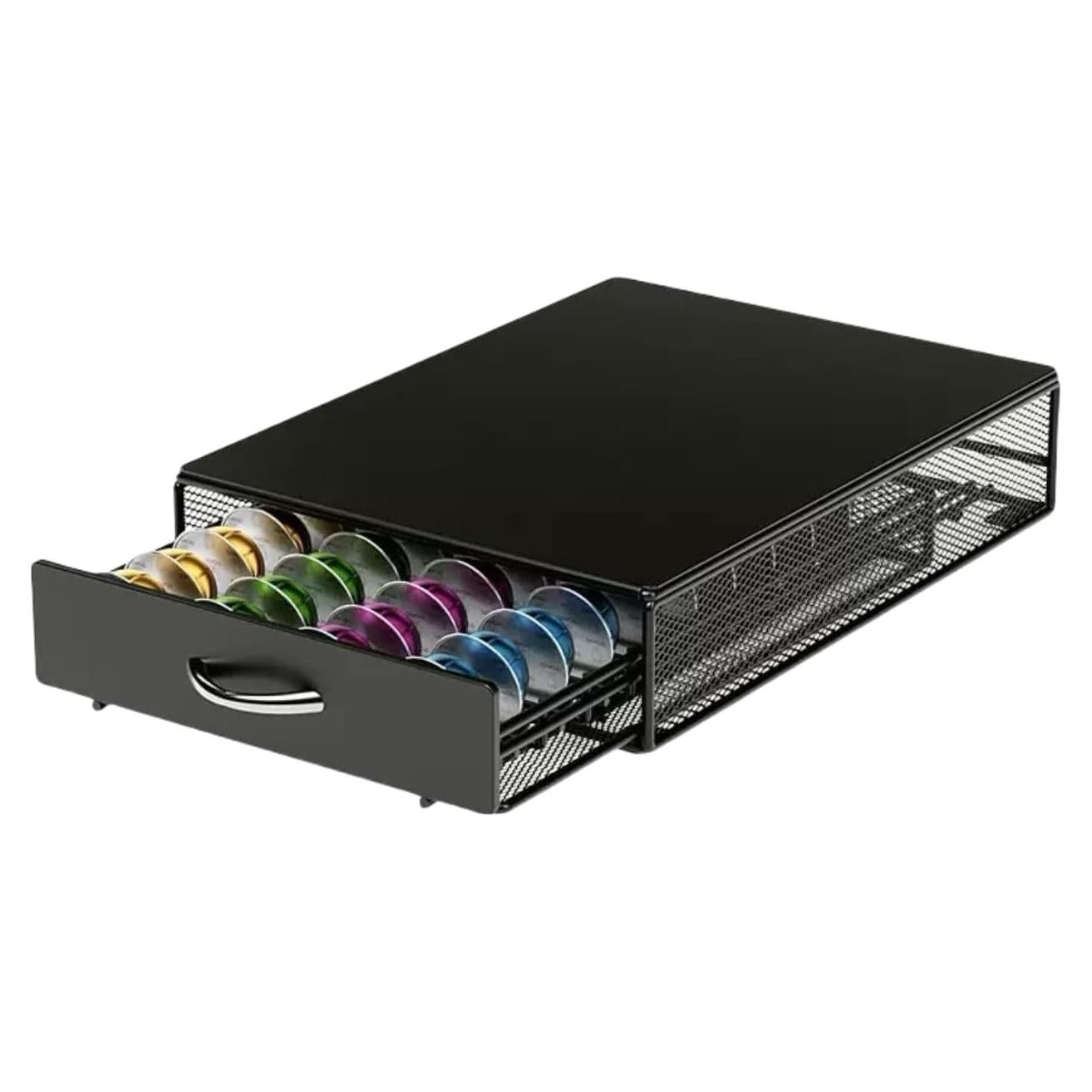 Cajón Organizador para Cápsulas de Café MANHONGYU Negro 40 PCS