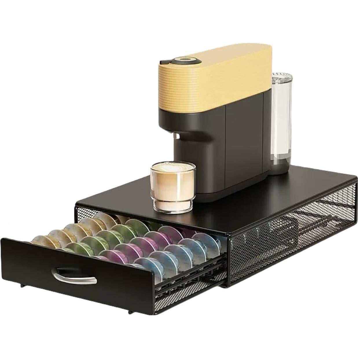 Cajón Organizador para Cápsulas de Café MANHONGYU Negro 40 PCS