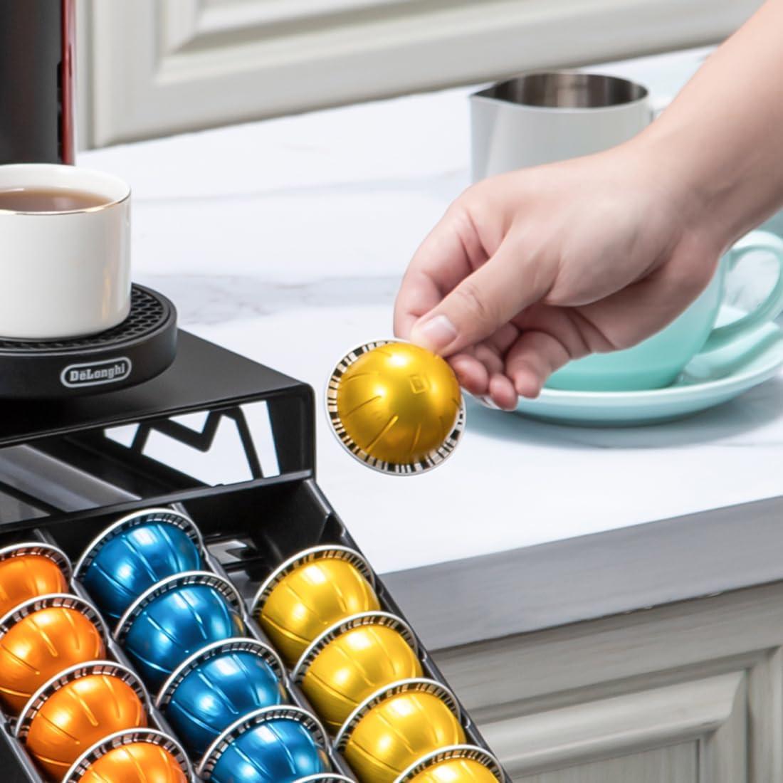 Organizador de Cápsulas de Café FlagShip Metal Negro 30 Cápsulas