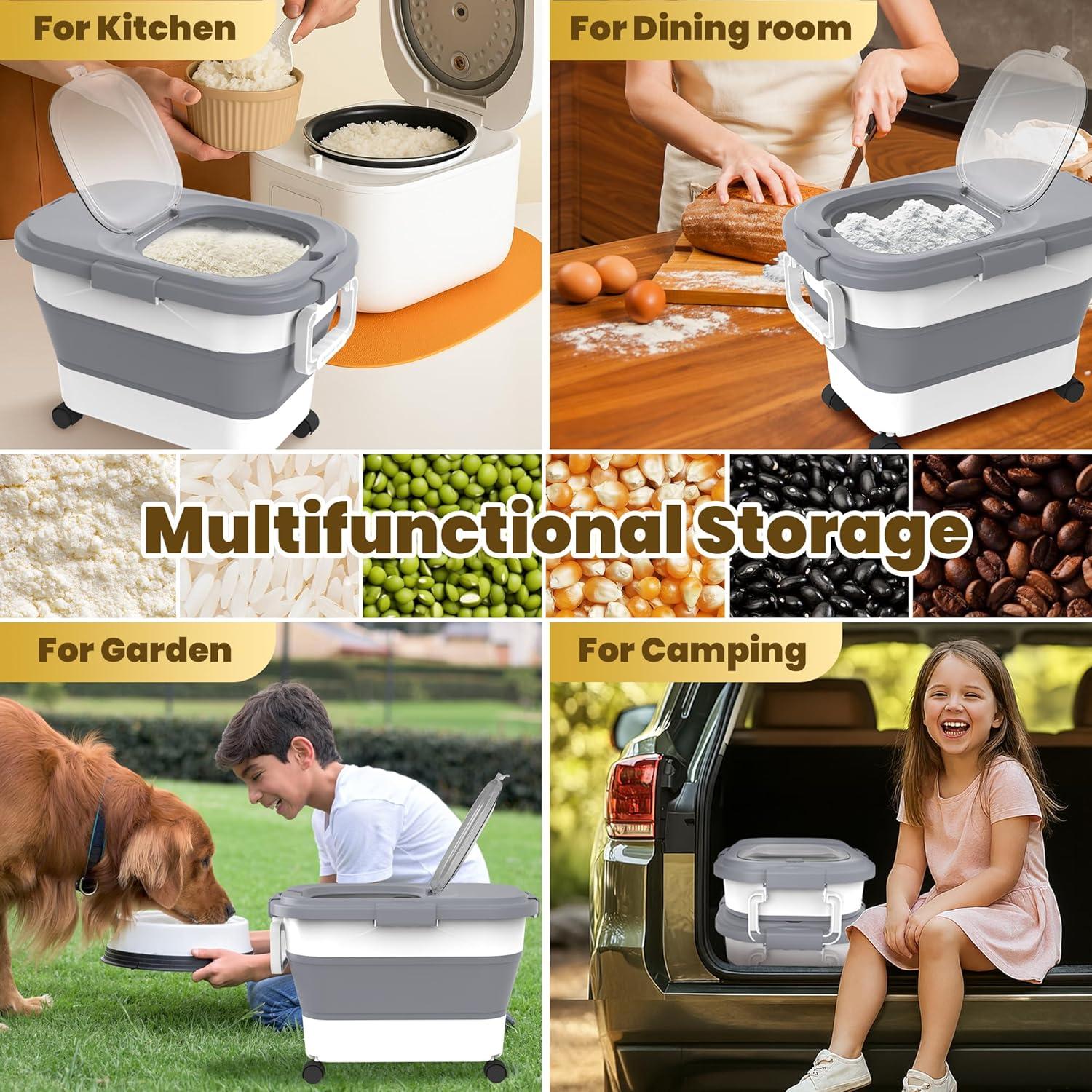 Contenedor de Almacenamiento de Alimentos HOYTAMDAR 20-30 kg