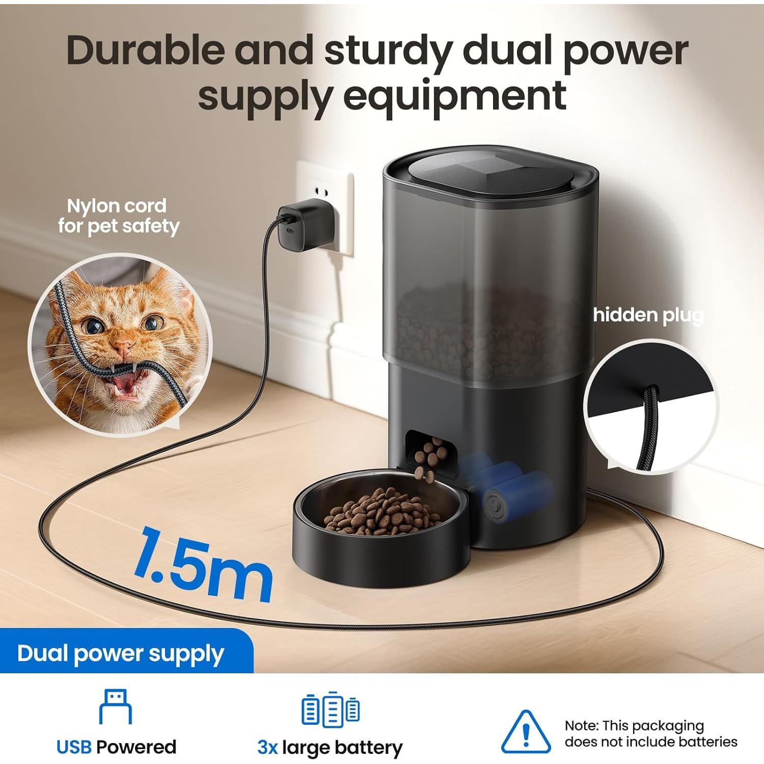 Dispensador Automático de Comida y Agua Evoliq 3L 5G WiFi