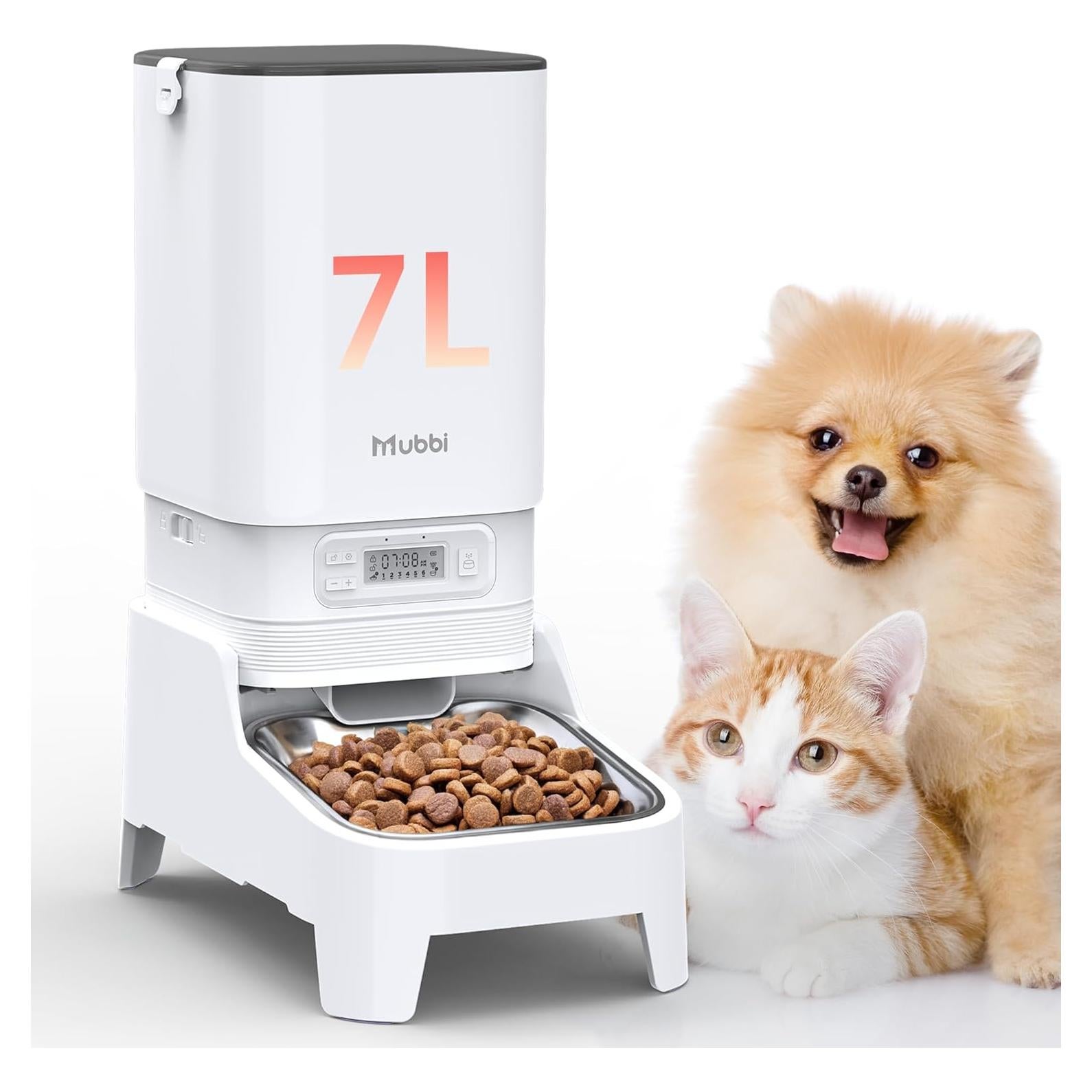 Comedero Automático Elevado MUBBI para Gatos y Perros 7L