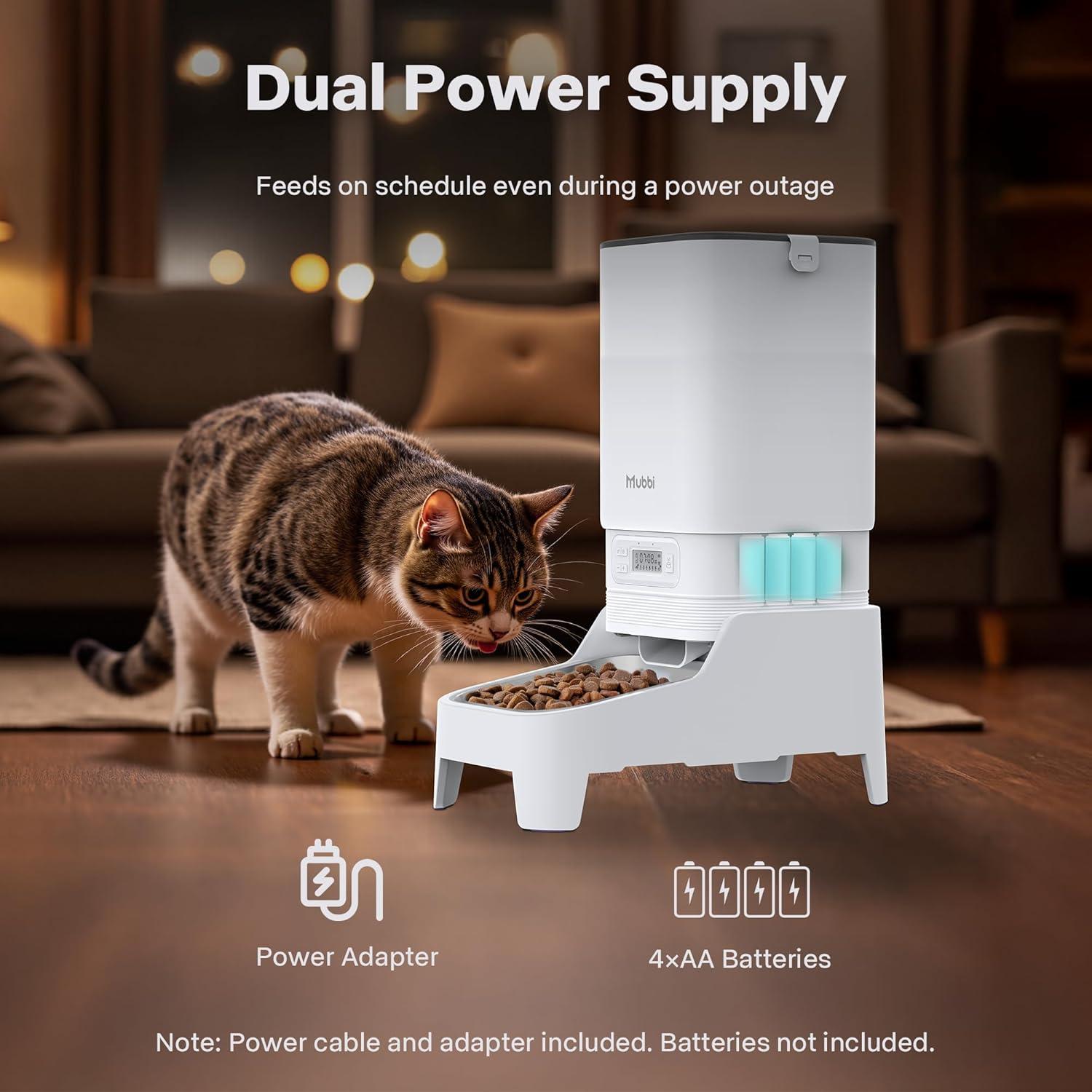 Comedero Automático Elevado MUBBI para Gatos y Perros 7L