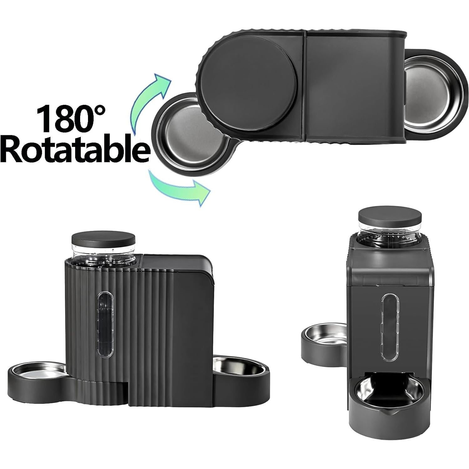 Dispensador Automático de Comida y Agua Leptzoa 3.8L 2 en 1