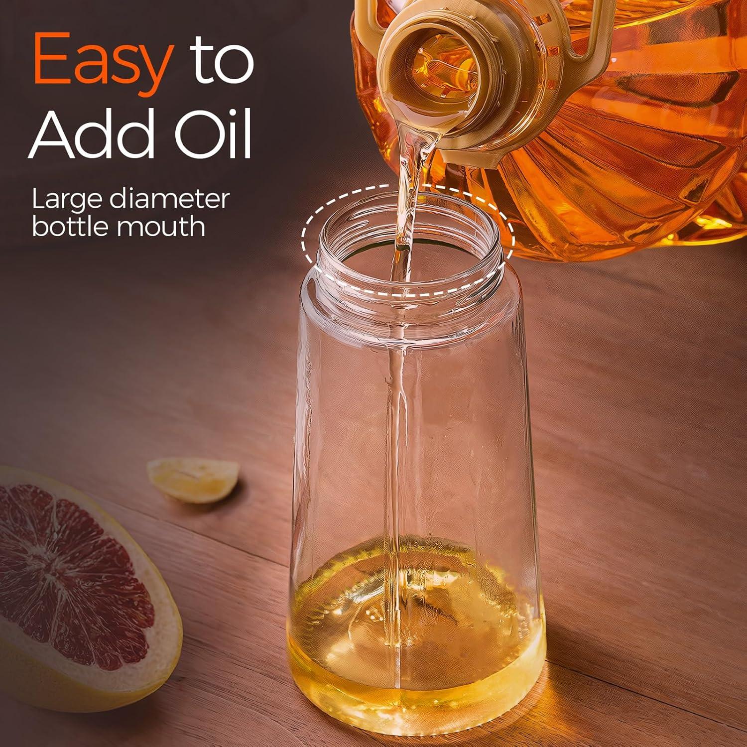 Botella Spray de Aceite YARRAMATE 470ml Doble Función Rosa y Negro