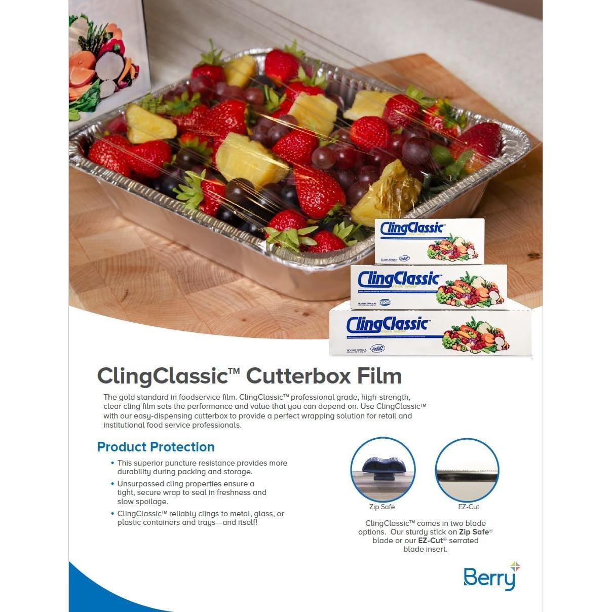 Film Plástico para Alimentos Pokanic 30 cm x 610 m Cortador ZipSafe