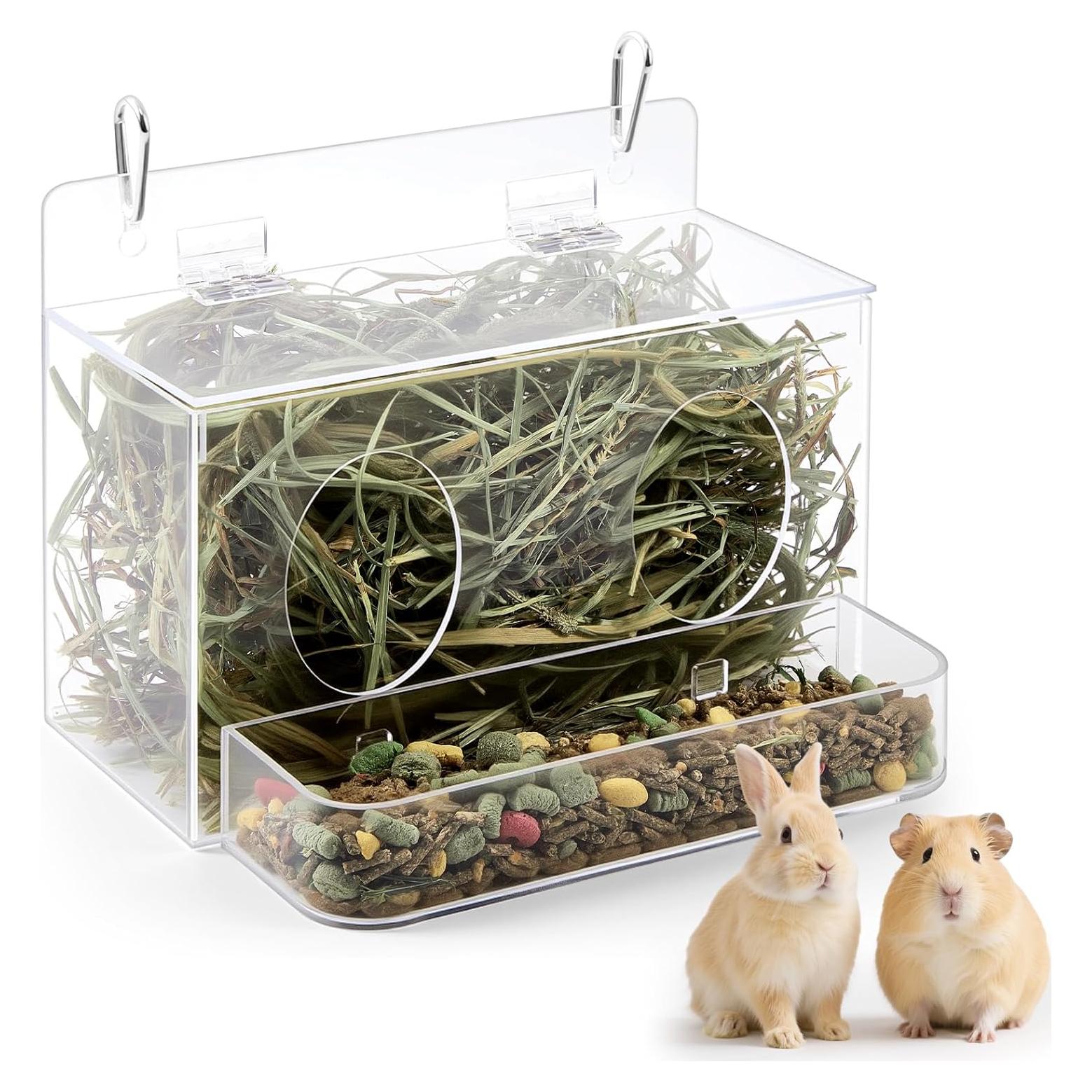 Alimentador de Heno para Conejos Honeydak 25x18 cm Acrílico