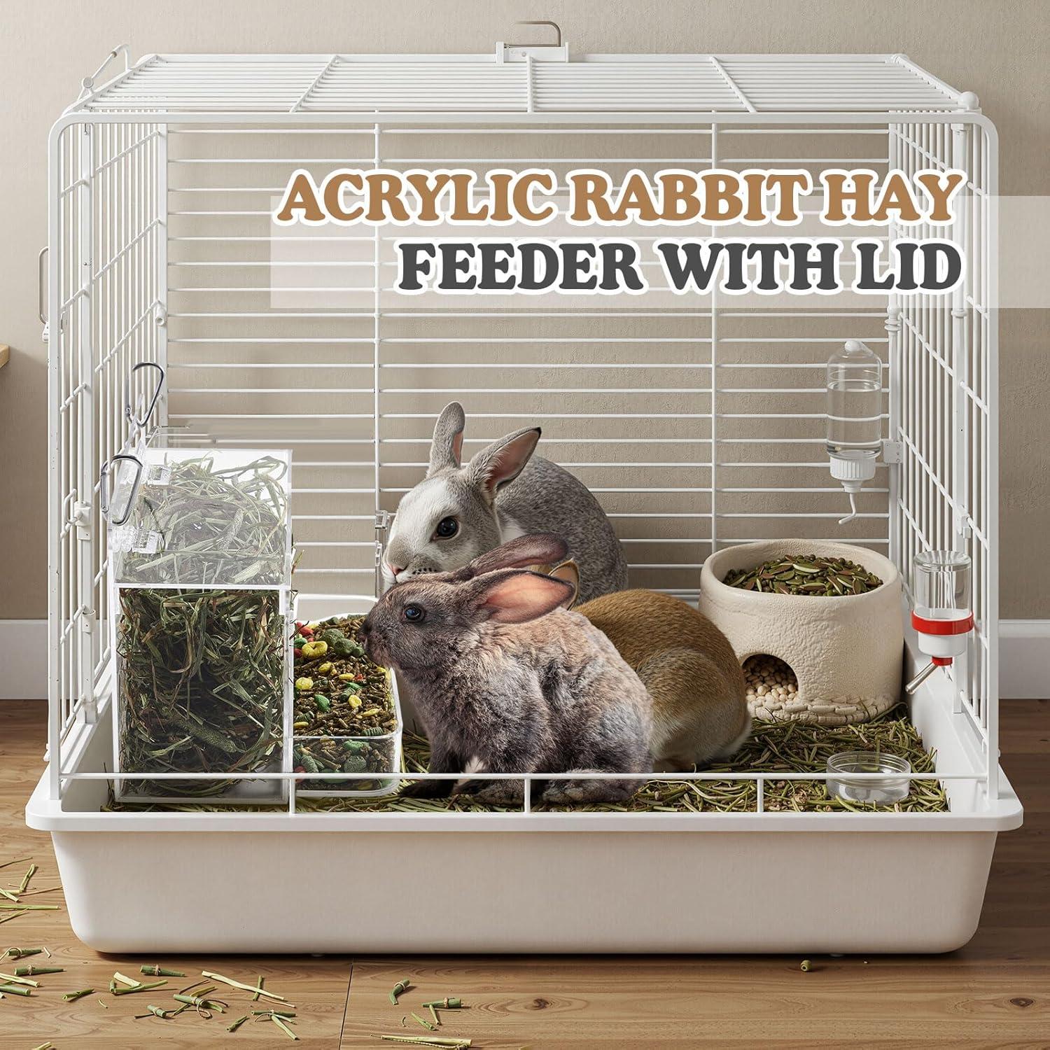 Alimentador de Heno para Conejos Honeydak 25x18 cm Acrílico