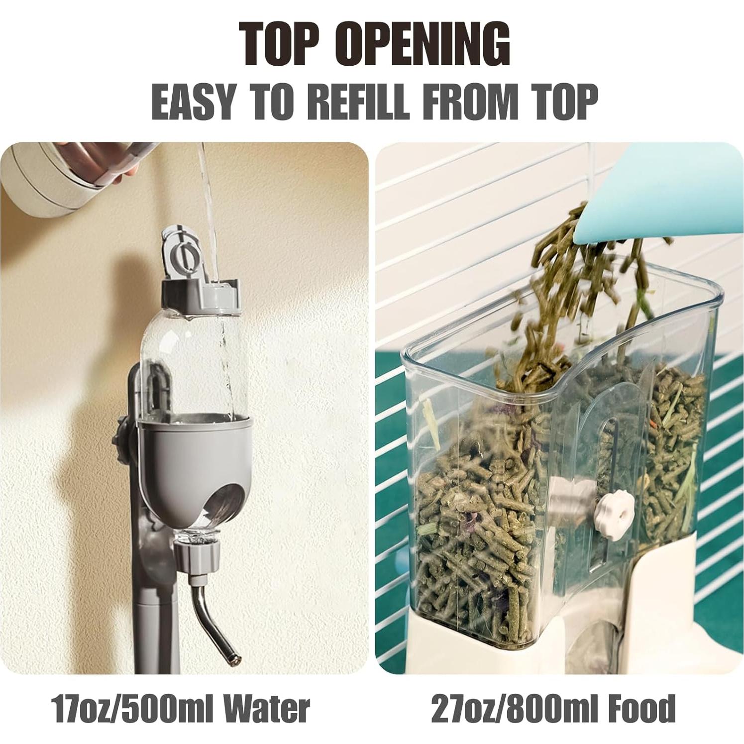 Dispensador Automático de Comida y Agua TOKAYIFE 0.8L Gris