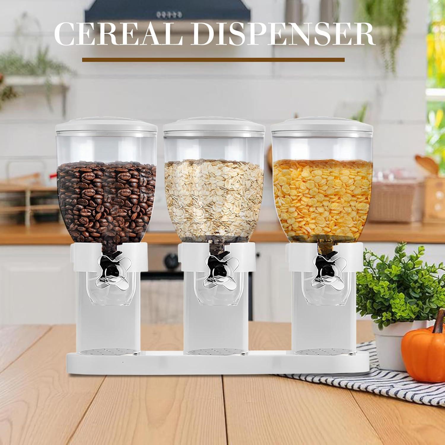 Dispensador de Cereal Kytree 3 Compartimentos 6L Transparente