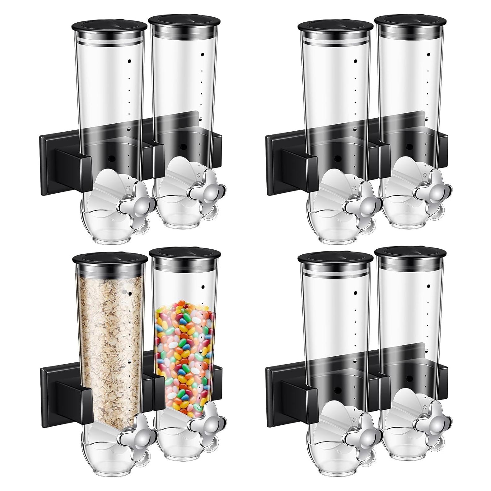 Dispensador de Cereal Huwena 4 Juegos 12L Montado en Pared
