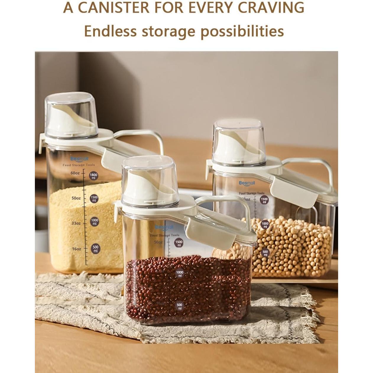 Contenedor Hermético de Alimentos Besmall 1.6L con Pico Vertedor