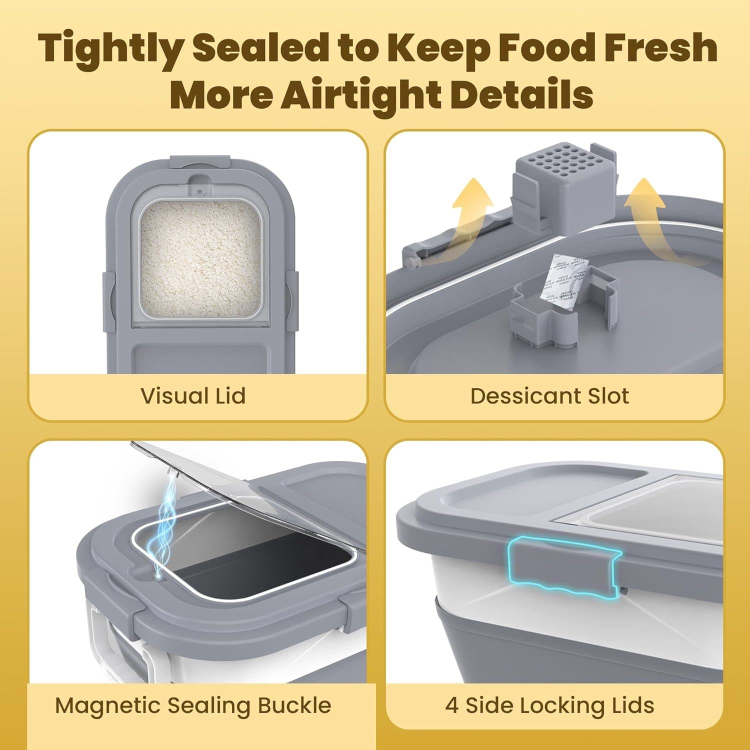 Contenedor de Almacenamiento de Alimentos HOYTAMDAR 9-13 kg Plegable