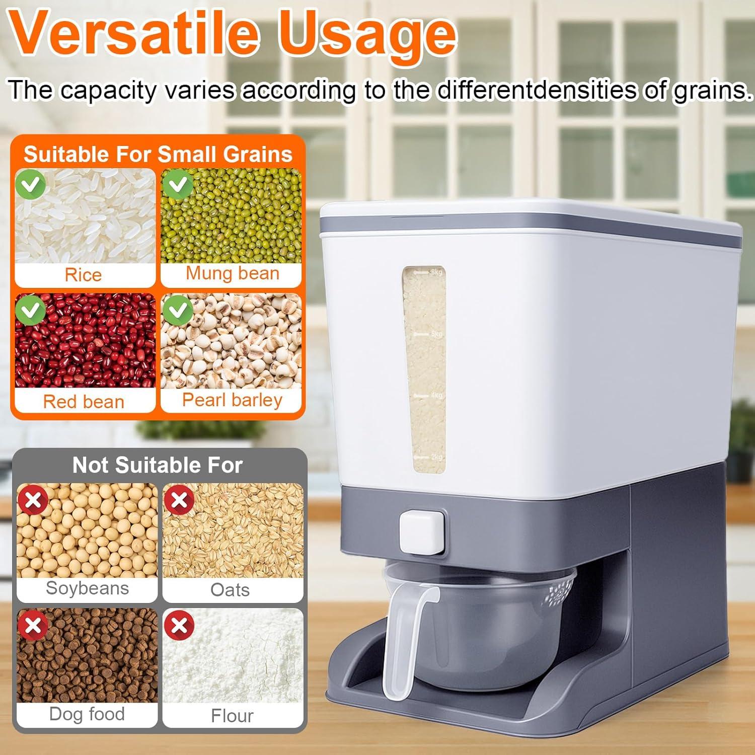 Dispensador de arroz Mity Rain 11.34 kg con arcilla deshumidificadora