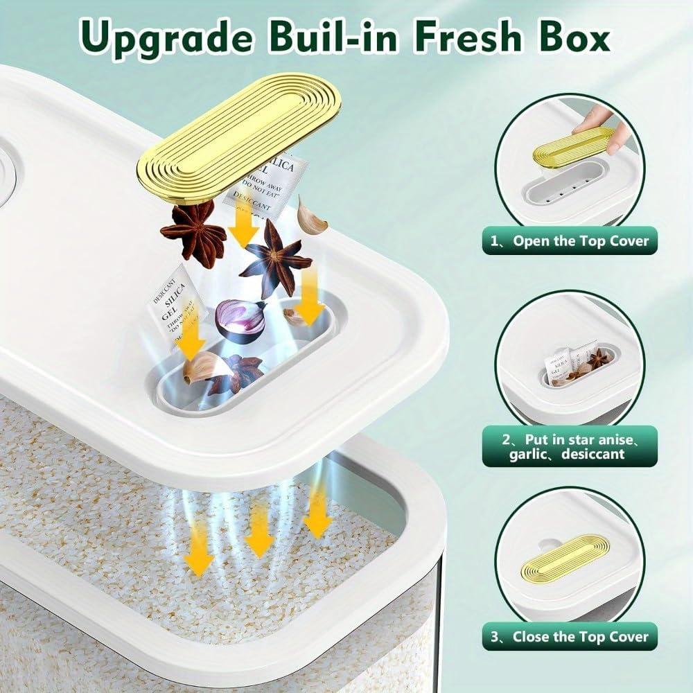 Dispensador de Arroz 4.99kg Genérico con Taza Medidora y Conservación