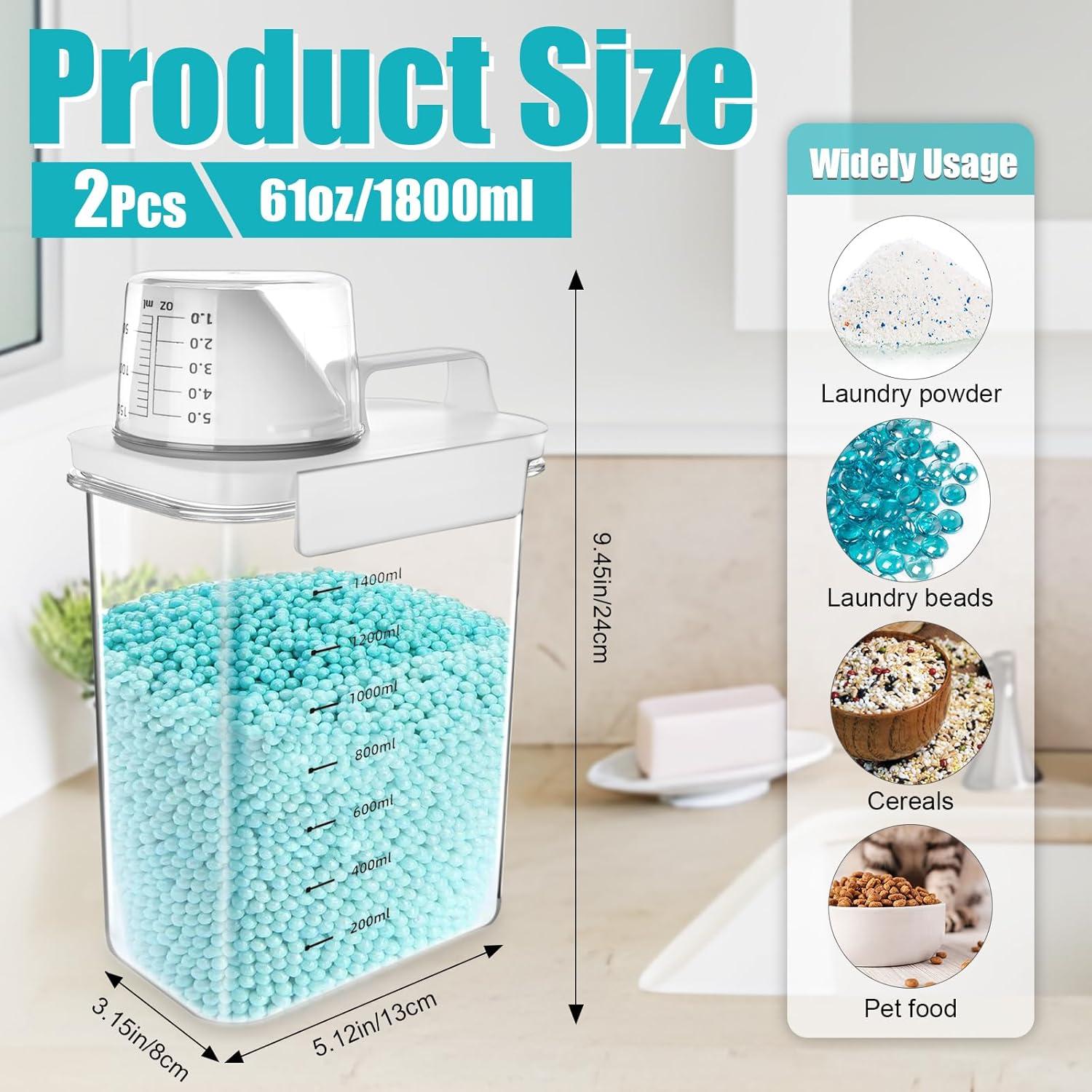 Dispensador de Detergente para Ropa Boocalny 2 Paquetes 1.8kg