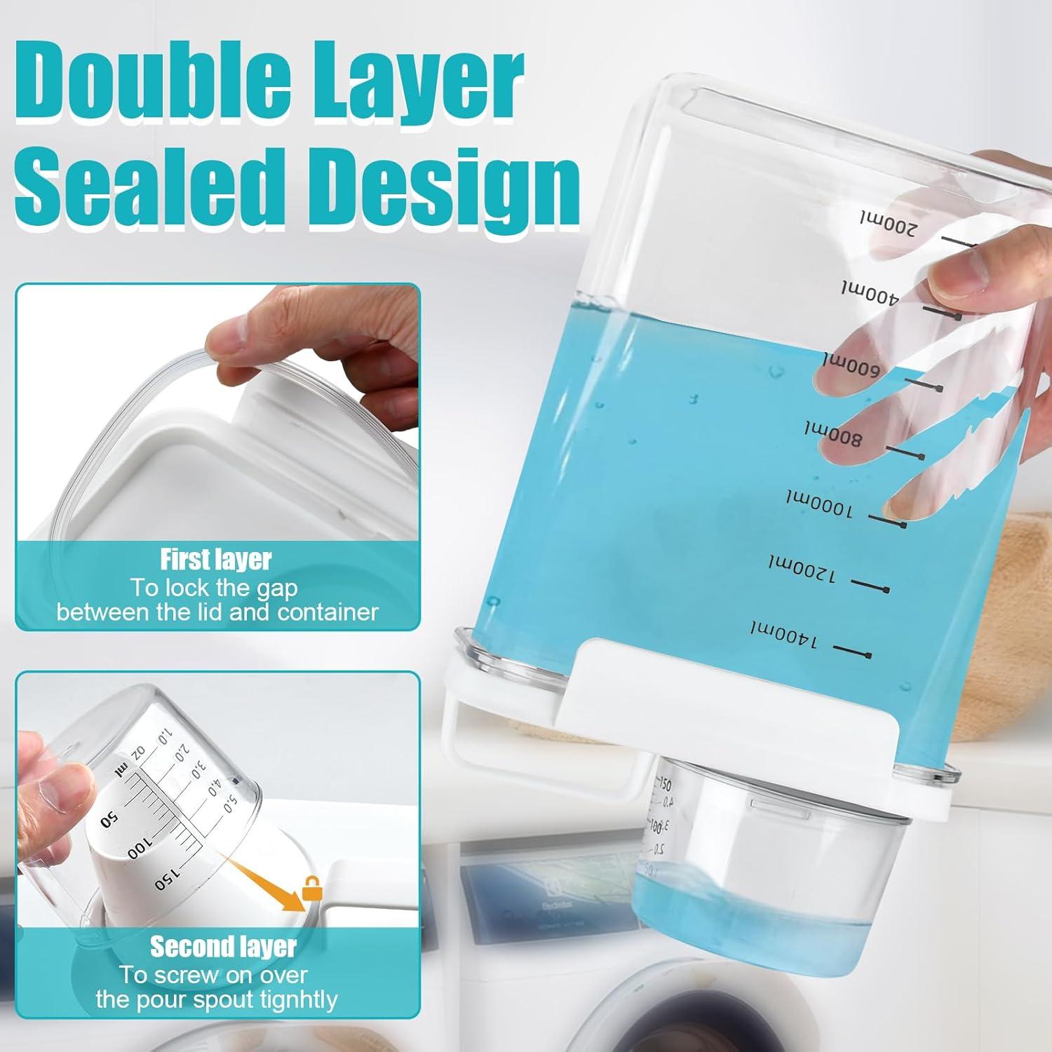 Dispensador de Detergente para Ropa Boocalny 2 Paquetes 1.8kg