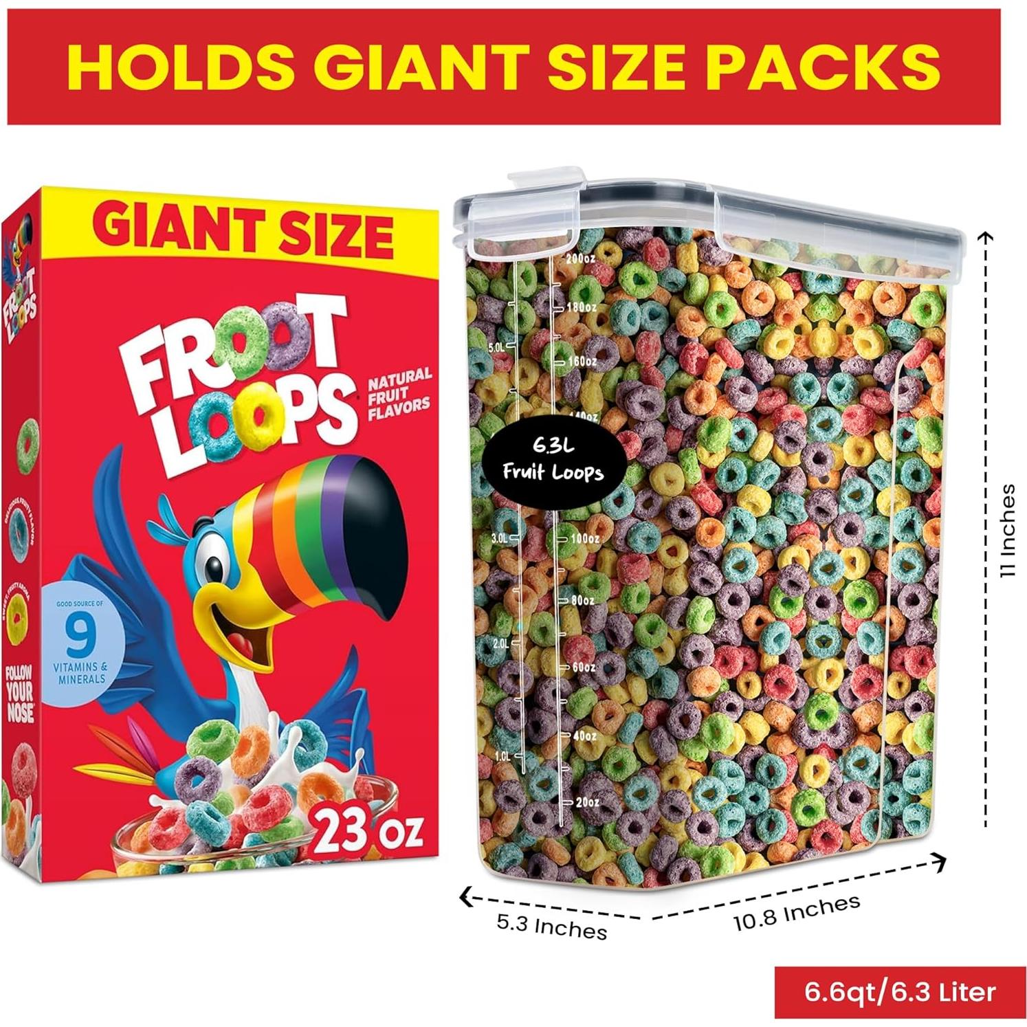 Contenedores de Cereal Grande DWELLZA KITCHEN 6.3L 2 Pcs