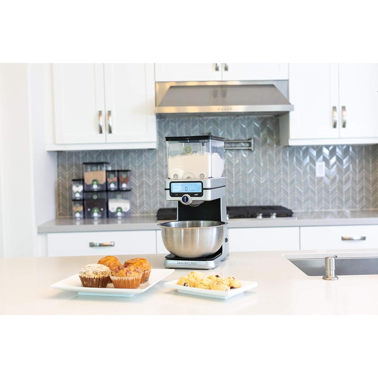 SmartCanister Grande PantryChic - Tarro Hermético para Ingredientes Secos