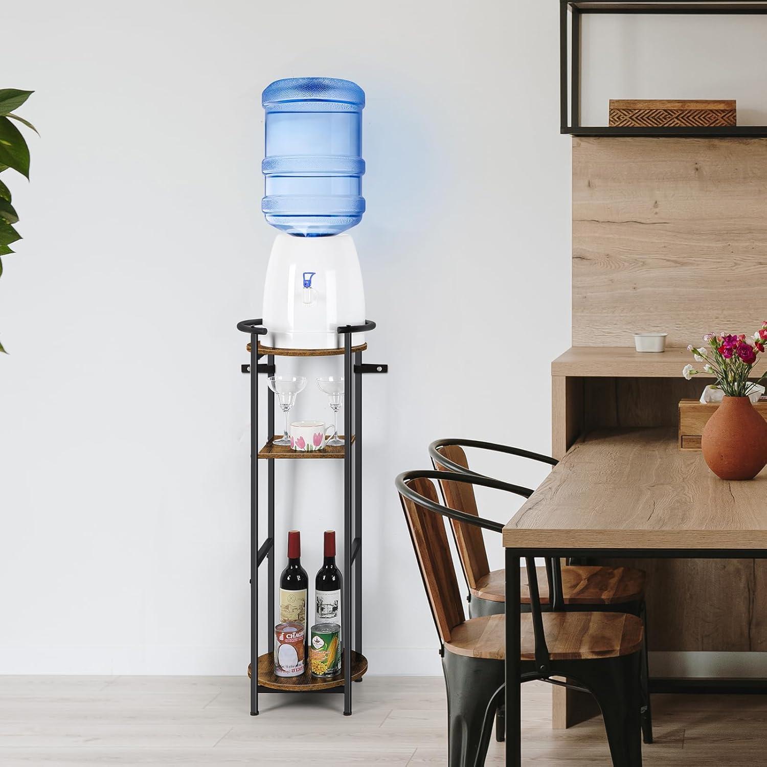 Soporte para dispensador de agua OYEAL 5 galones 3 niveles MDF