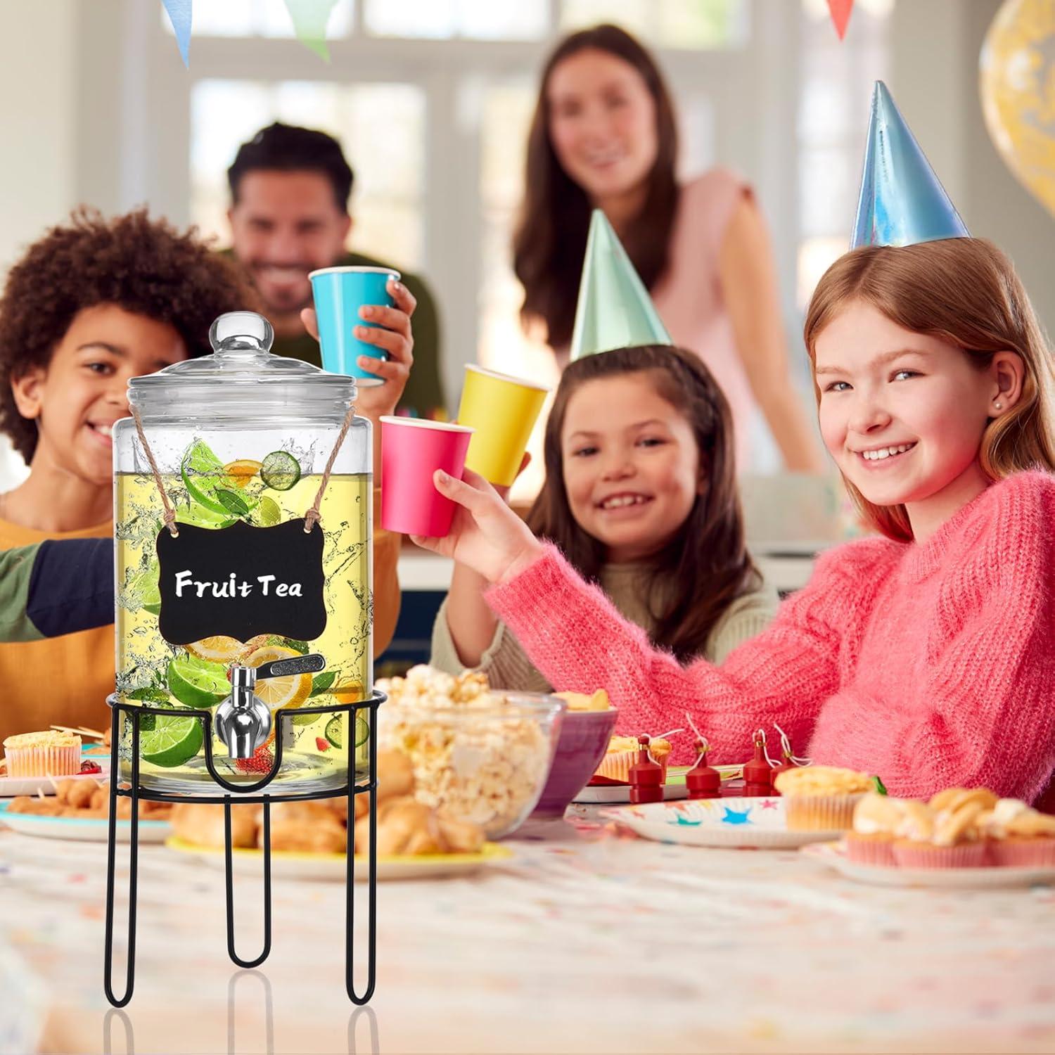 Dispensador de Bebidas de Vidrio Edycur 1 Galón 3.78L con Grifo