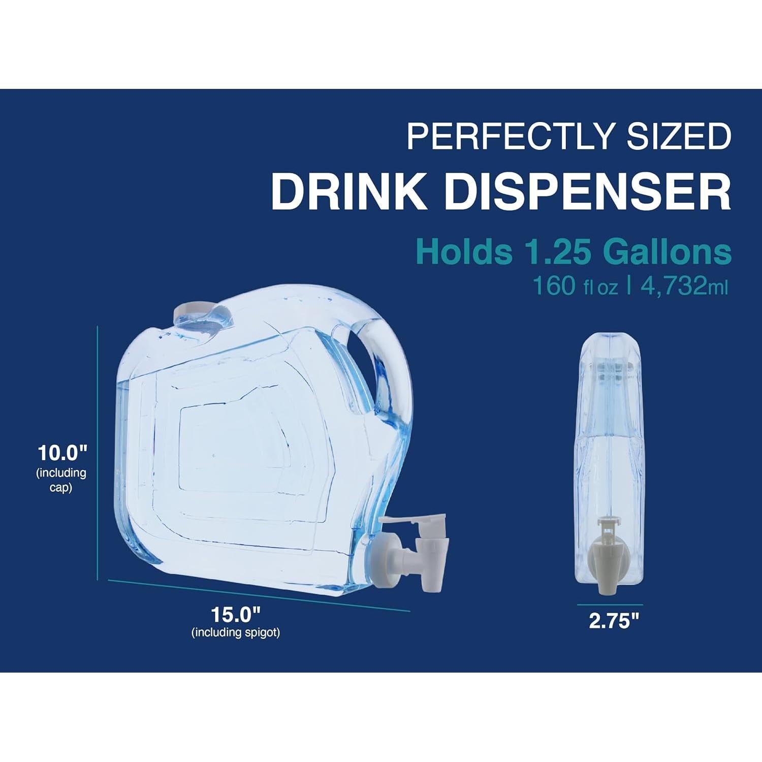 Dispensador de Bebidas Arrow Ultra Slimline 4.73L Plástico BPA Free