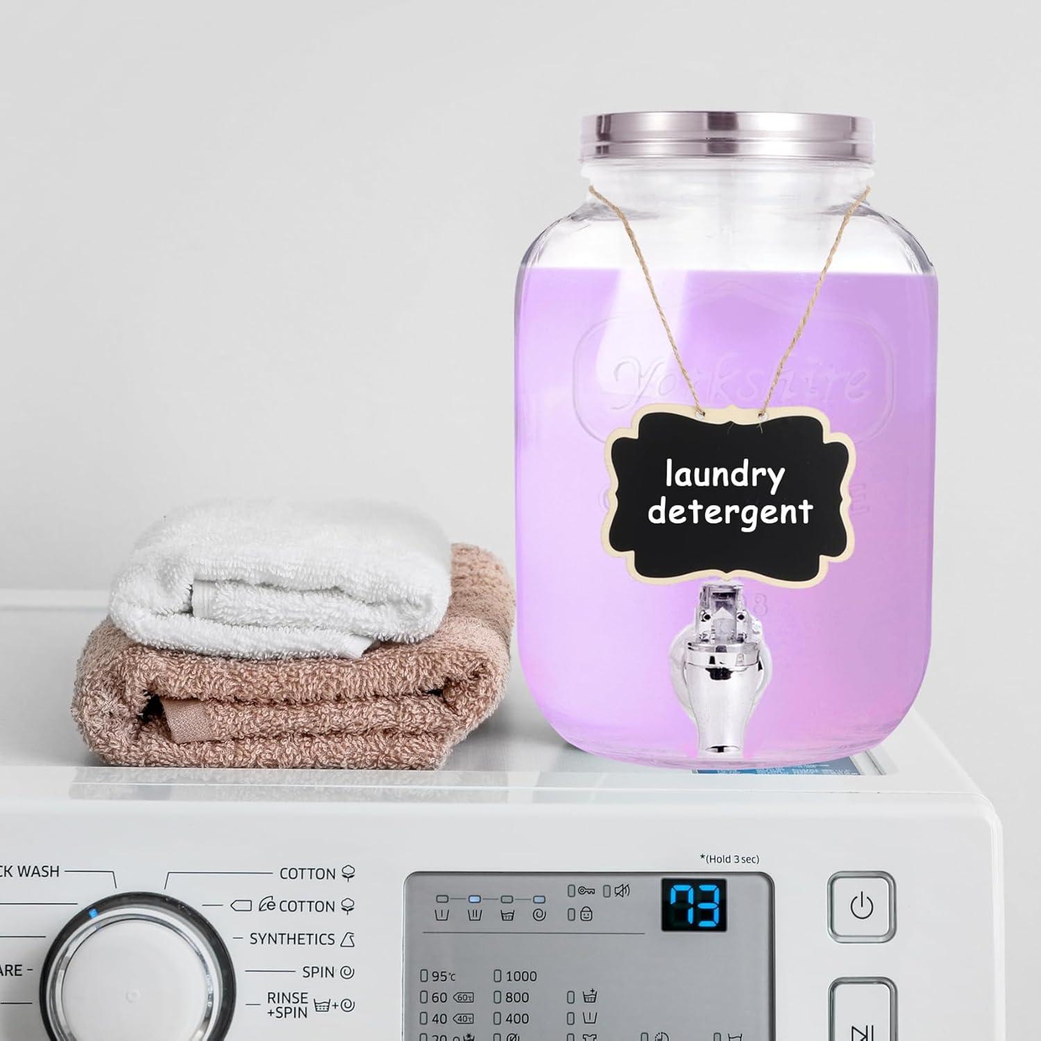 Dispensador de Bebidas de Vidrio MR.KIANGCI 3.785L con Infusor