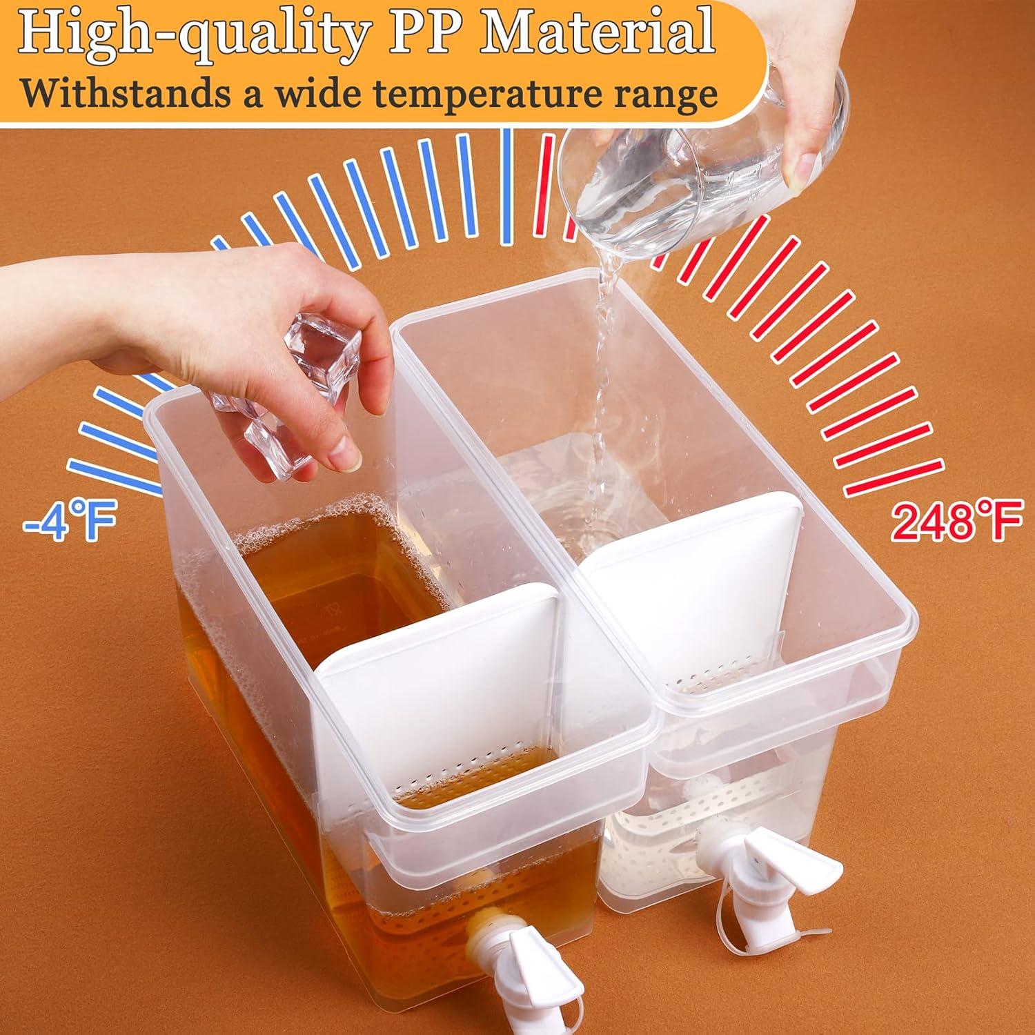 Dispensador de Bebidas Breroa 3.5L Claro con Grifo y Cepillo