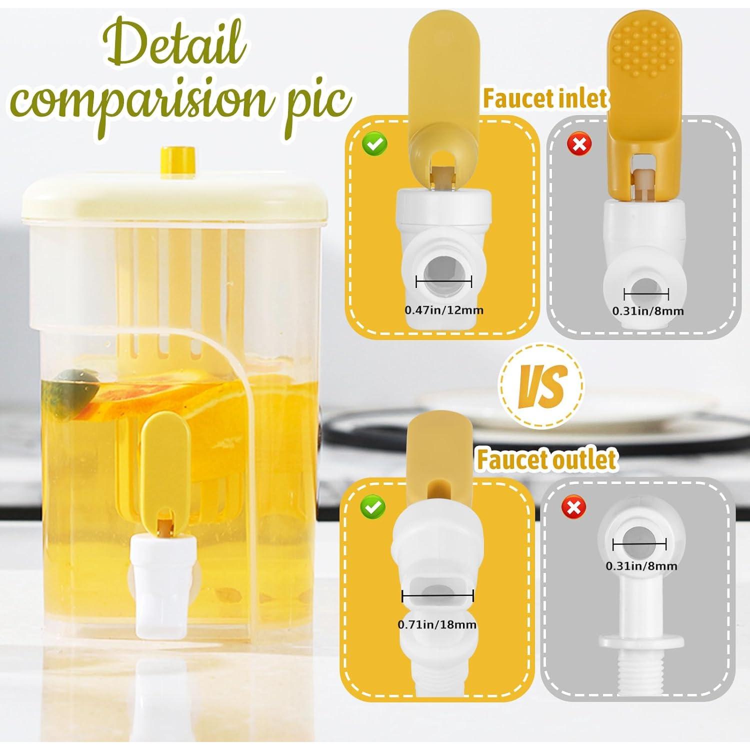 Dispensador de Bebidas RAMFIYN 3.78L Amarillo para Refrigerador