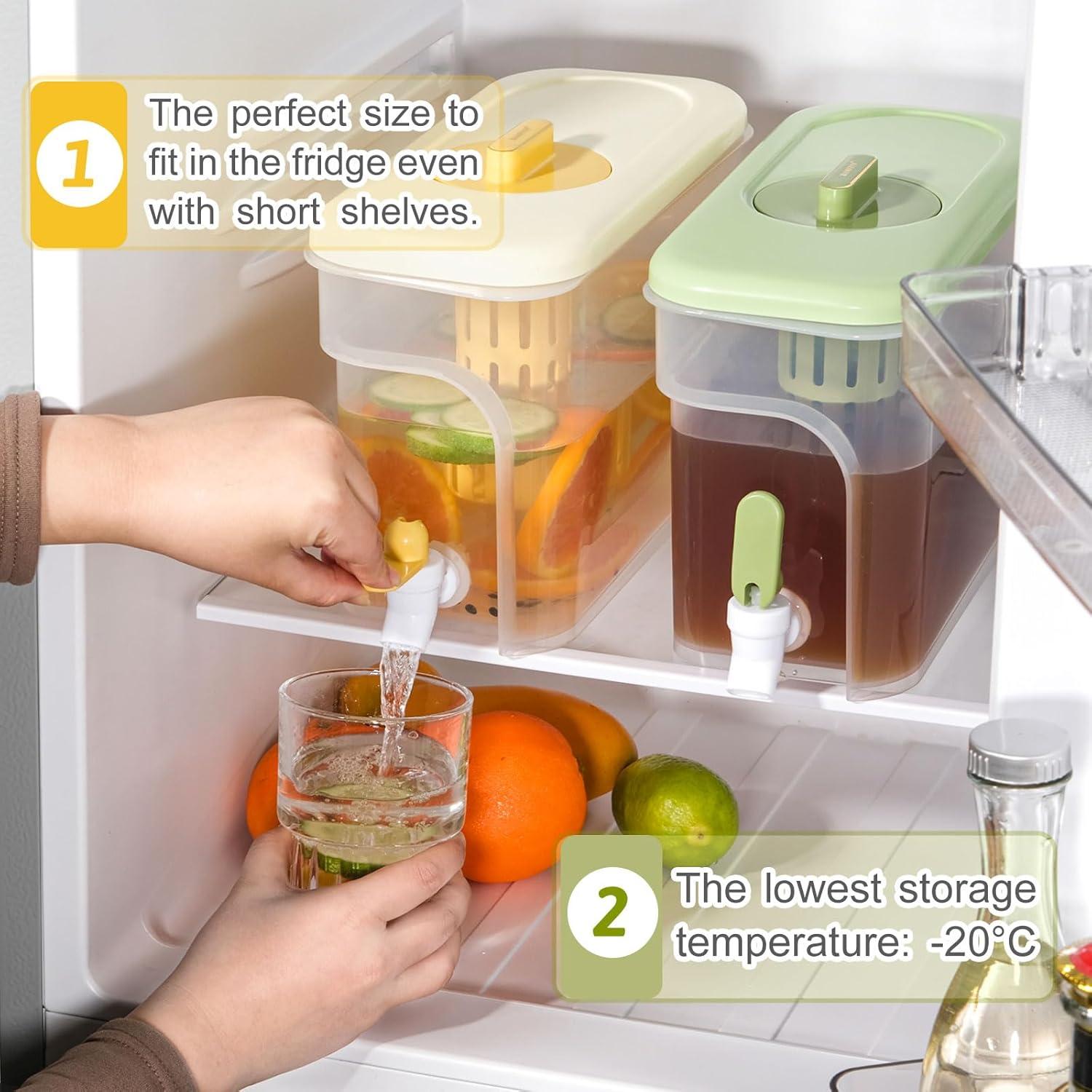 Dispensador de Bebidas RAMFIYN 3.78L Amarillo para Refrigerador