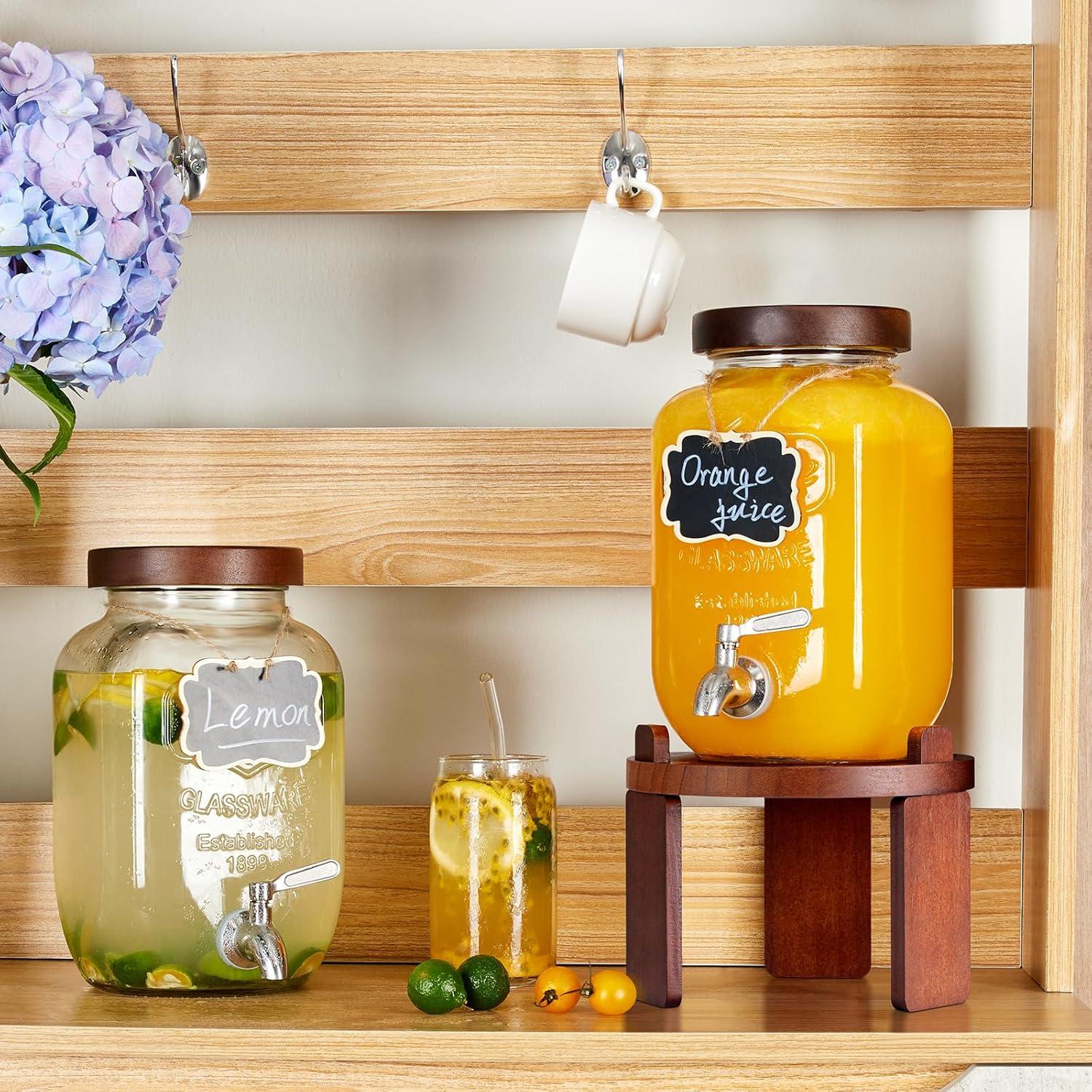 Dispensador de Bebidas de Vidrio FavorFlavor 3.8L con Grifo