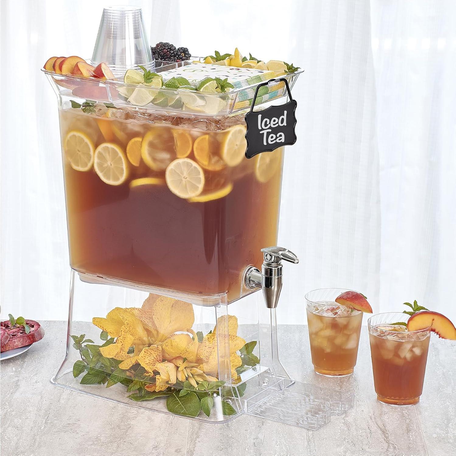 Dispensador de Bebidas Buddeez 11.36L con Tapa y Bandeja Goteo