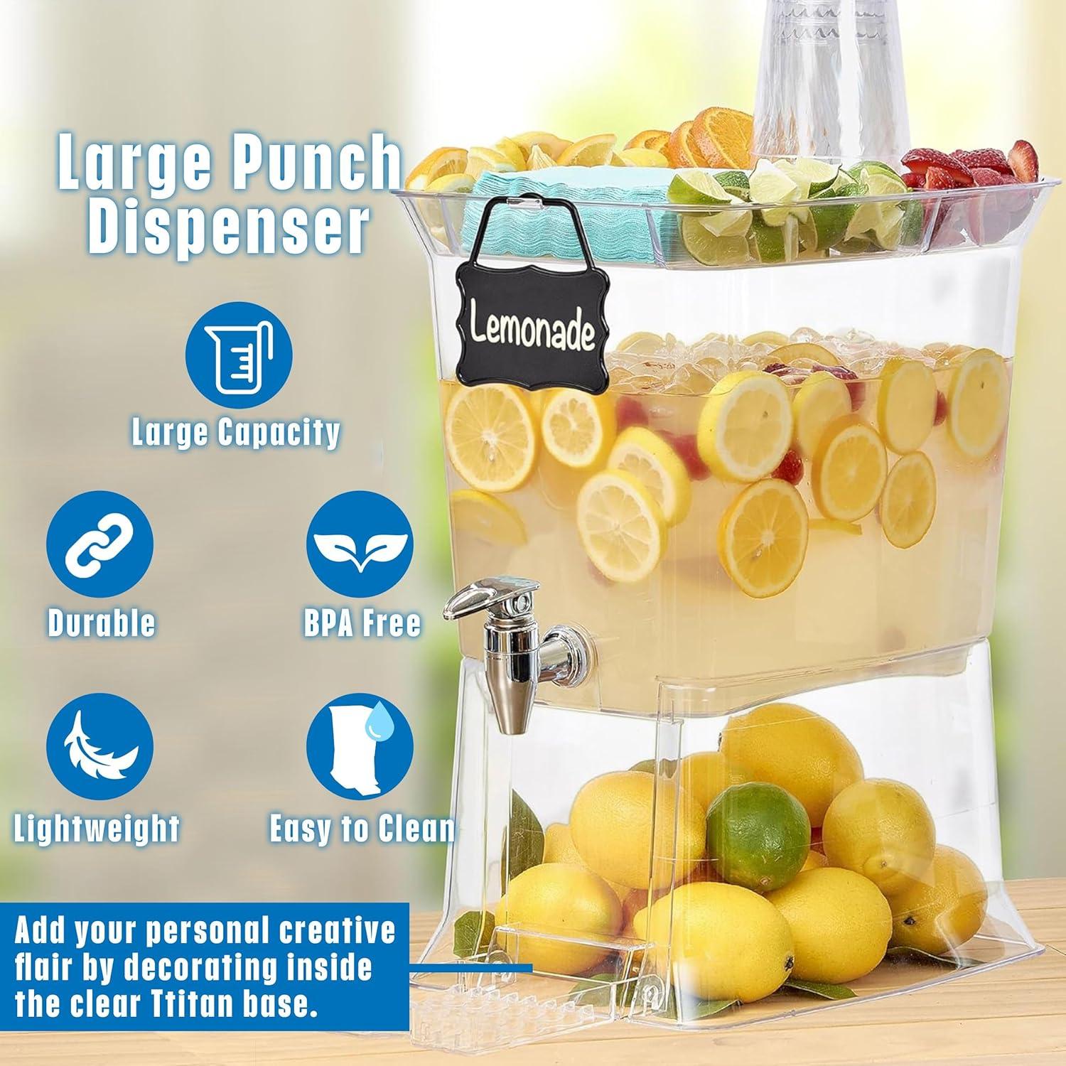 Dispensador de Bebidas Buddeez 11.36L con Tapa y Bandeja Goteo