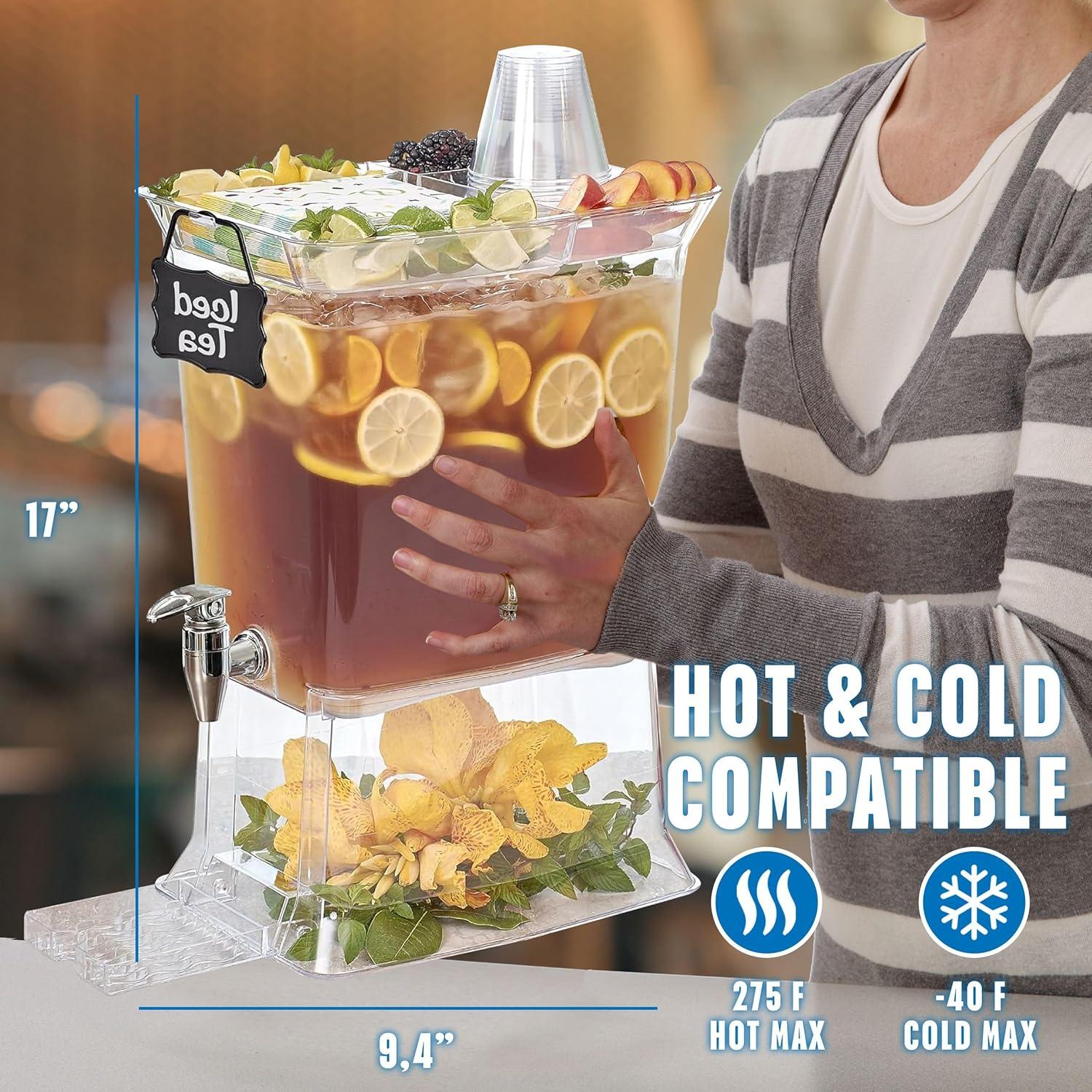 Dispensador de Bebidas Buddeez 11.36L con Tapa y Bandeja Goteo