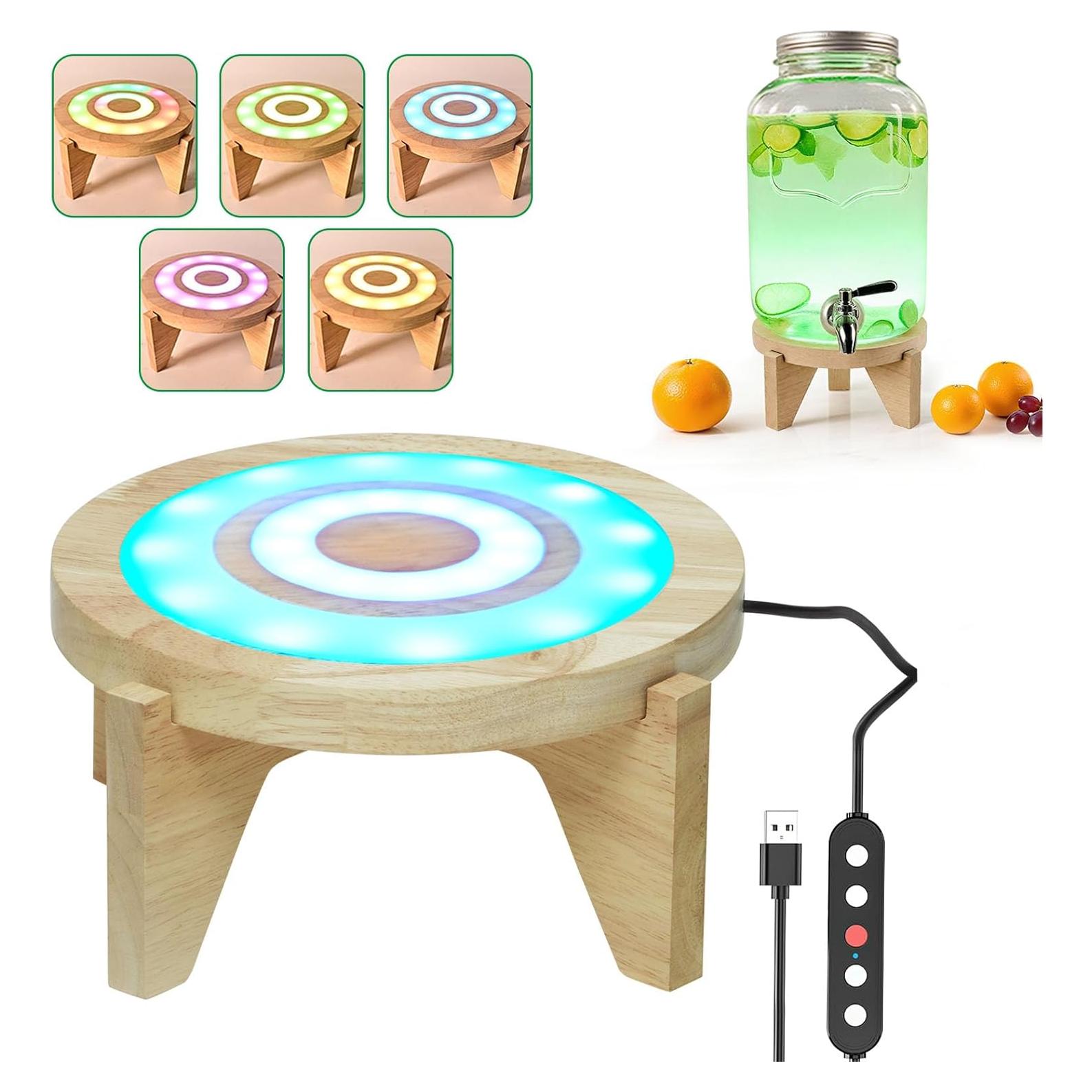 Soporte para Dispensador de Bebidas JHHJIFY con LED 21.5 cm