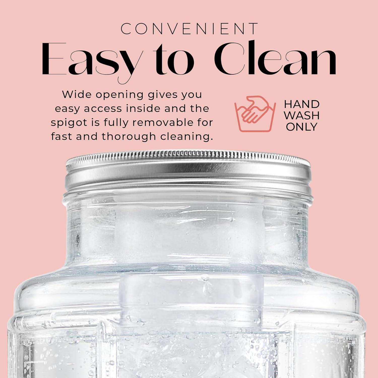 Dispensador de Bebidas de Vidrio Style Setter 9.1L con Grifo