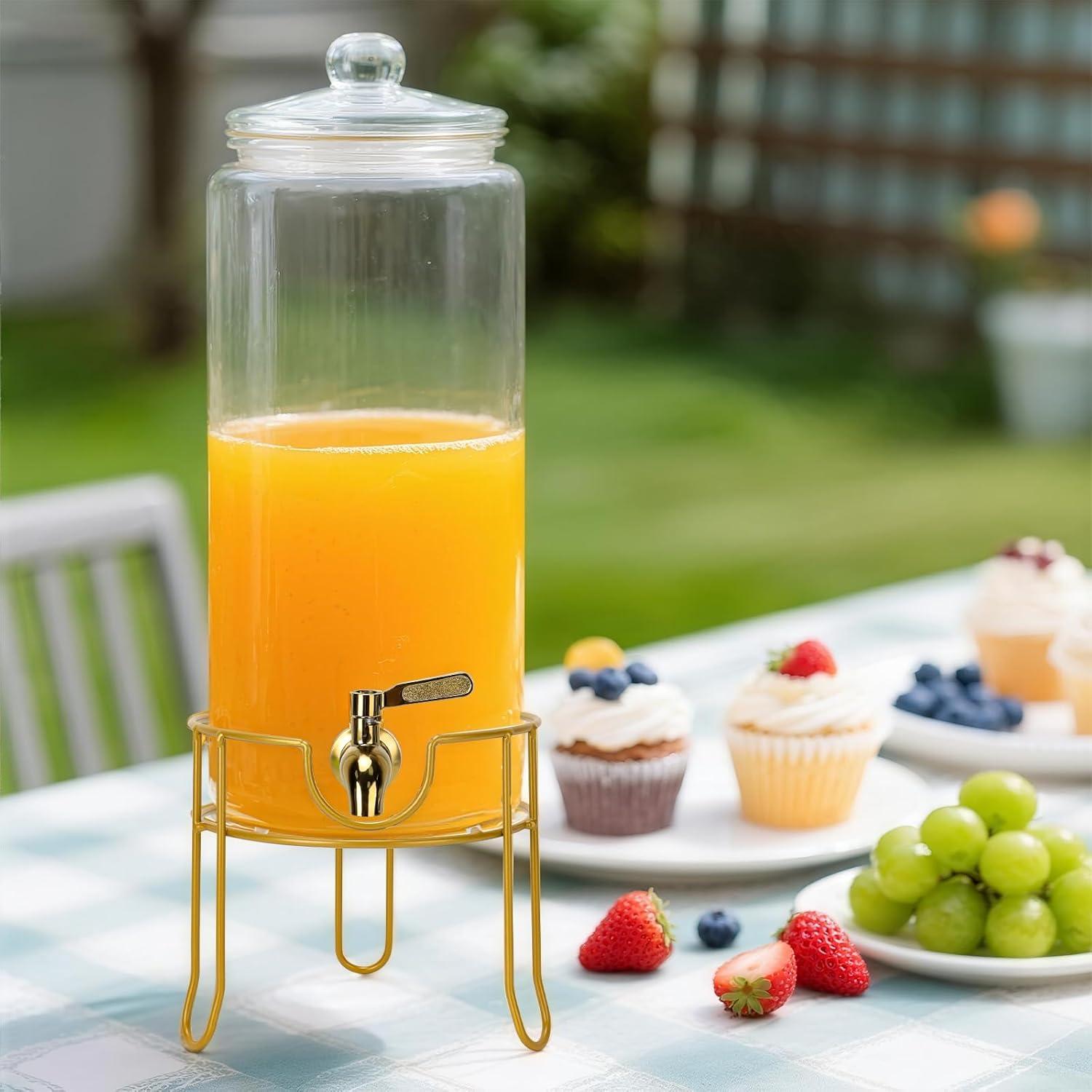 Dispensador de Bebidas de Vidrio Betrome 5.68L con Grifo Inoxidable