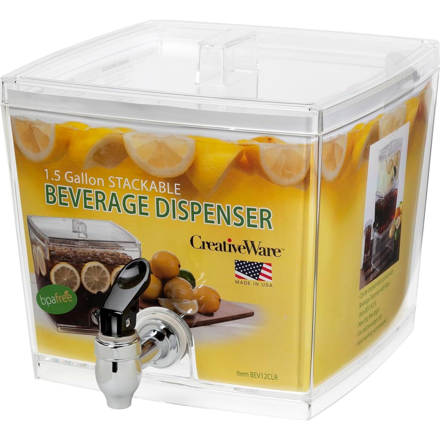 Dispensador de Bebidas CreativeWare 5.68L Acrílico Transparente