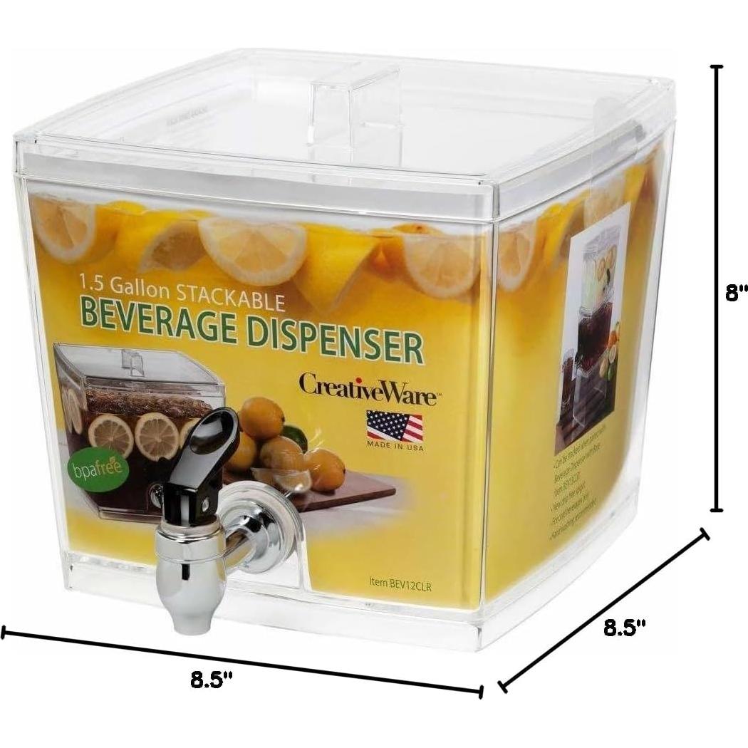 Dispensador de Bebidas CreativeWare 5.68L Acrílico Transparente