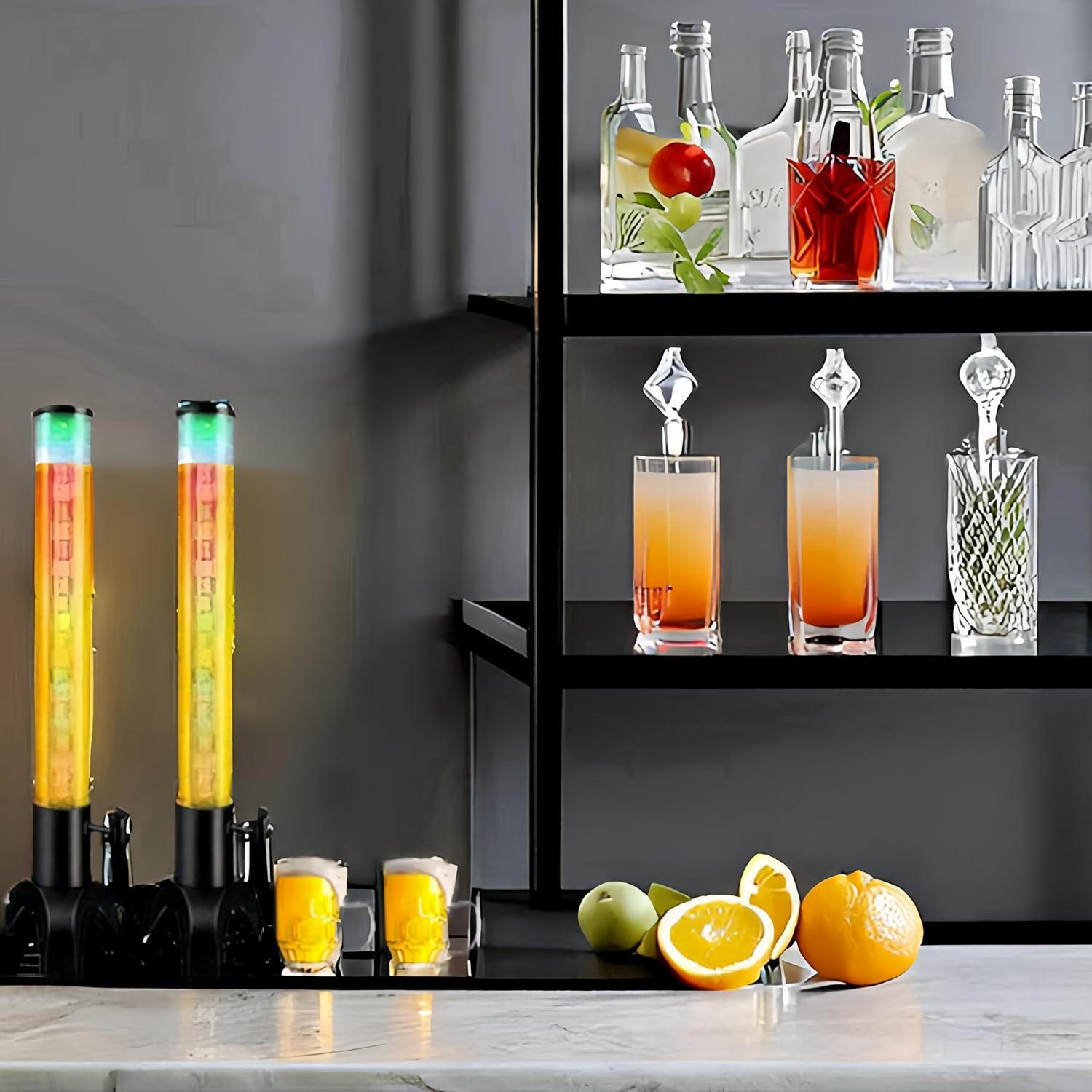 Dispensador de Bebidas Ediactcyl 1.5L con Luz LED y Hielo