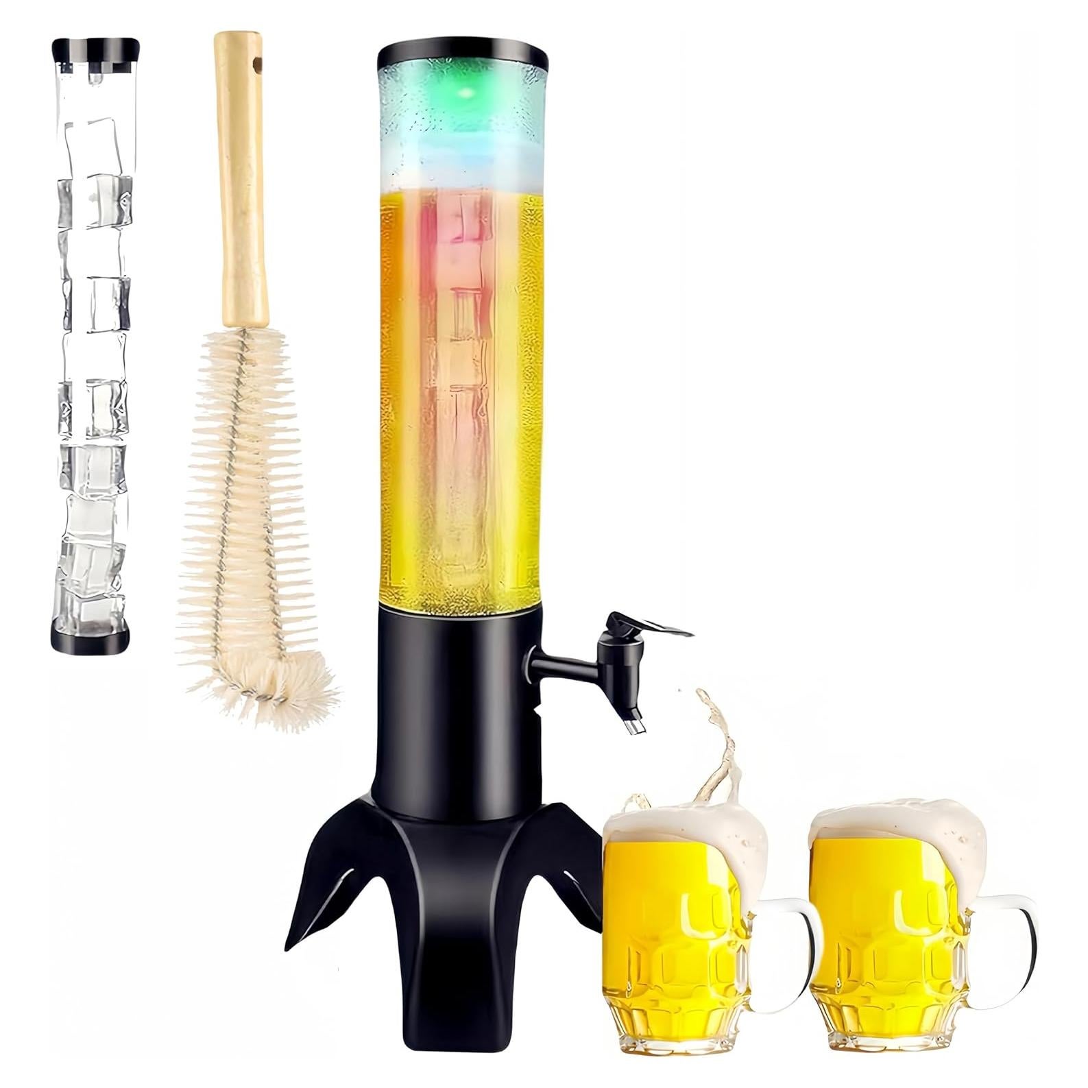 Dispensador de Bebidas Torre Ediactcyl 1.5L con Luz LED