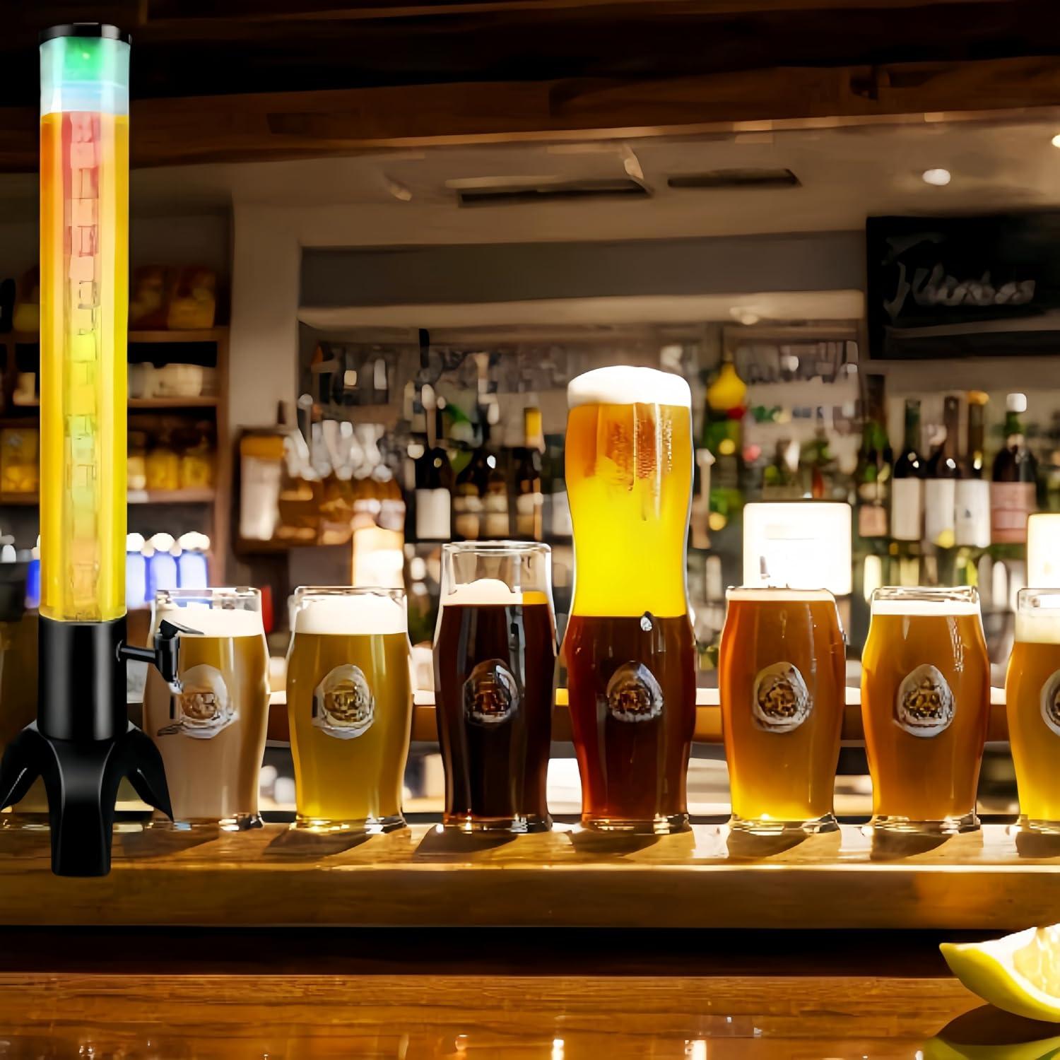 Dispensador de Bebidas Torre Ediactcyl 1.5L con Luz LED