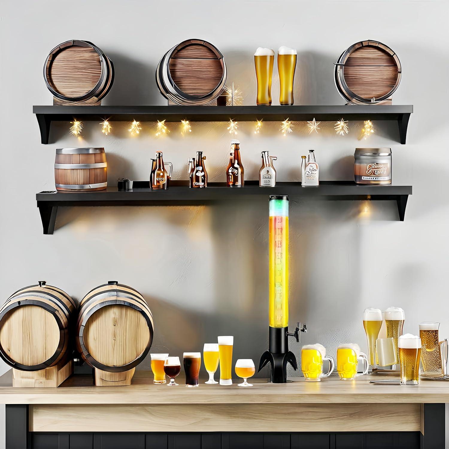 Dispensador de Bebidas Torre Ediactcyl 1.5L con Luz LED