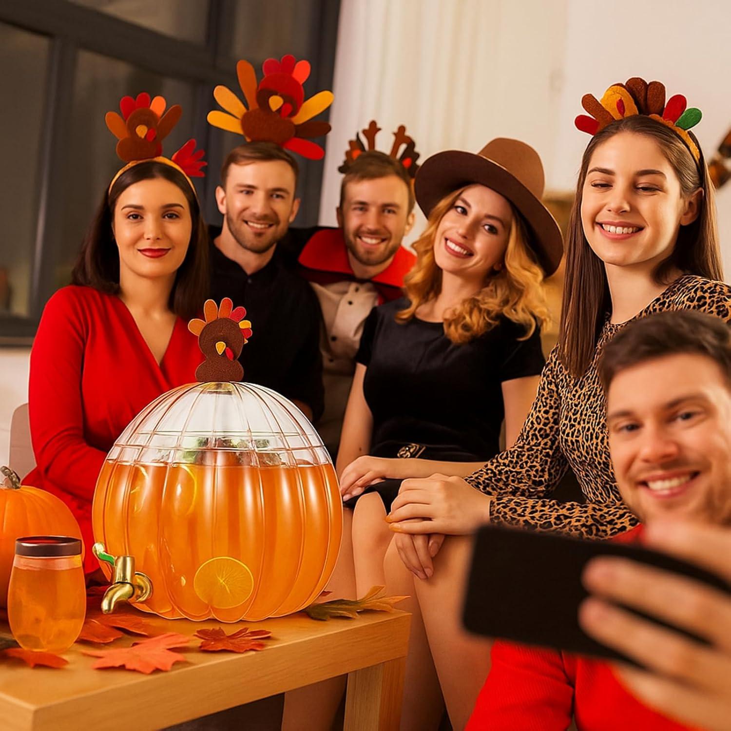 Dispensador de Bebidas Calabaza Potchen 5L con 4 Vasos