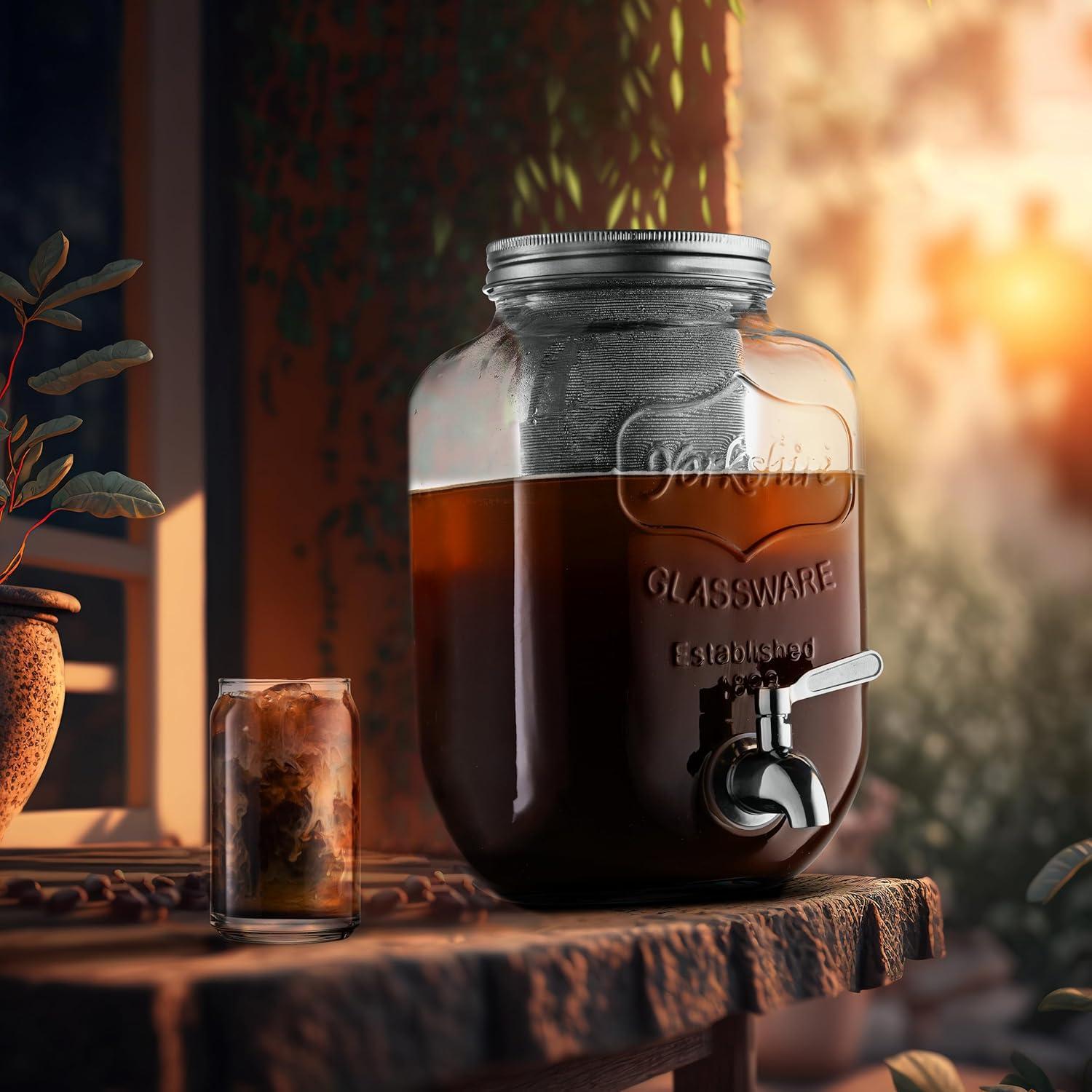 Cafetera Cold Brew Le'raze 1 Galón con Filtro Acero Inoxidable